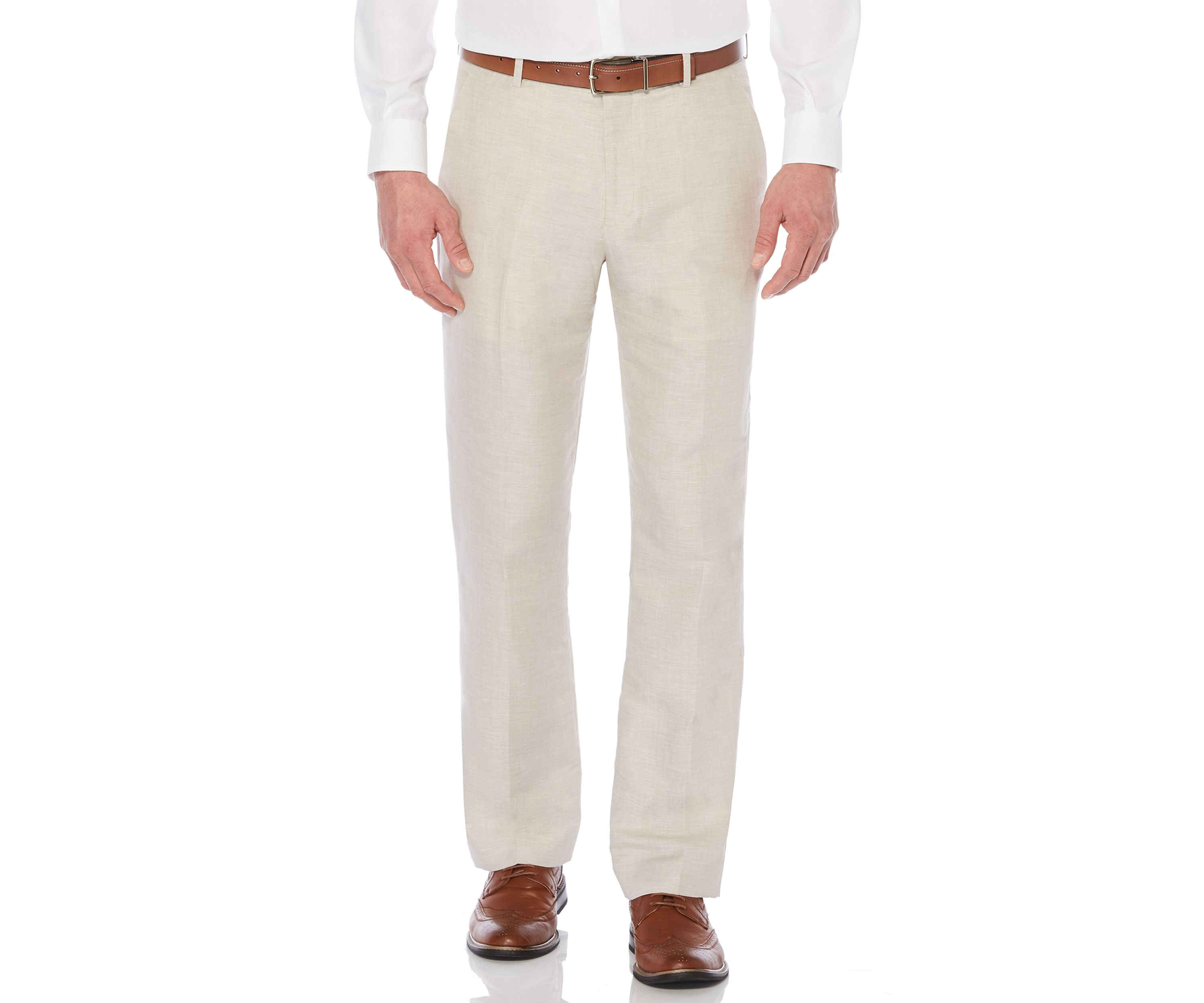 Linen Cotton Herringbone Pant	