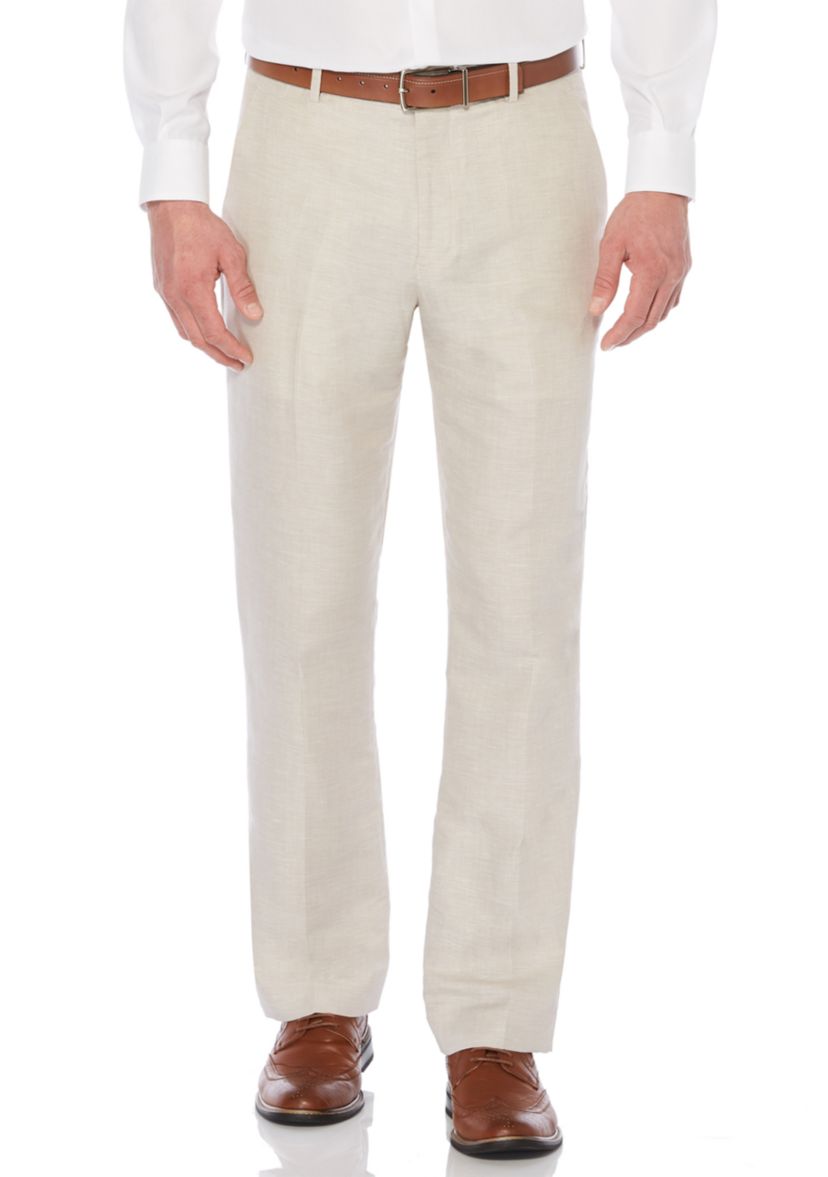 Linen Cotton Herringbone Pant	