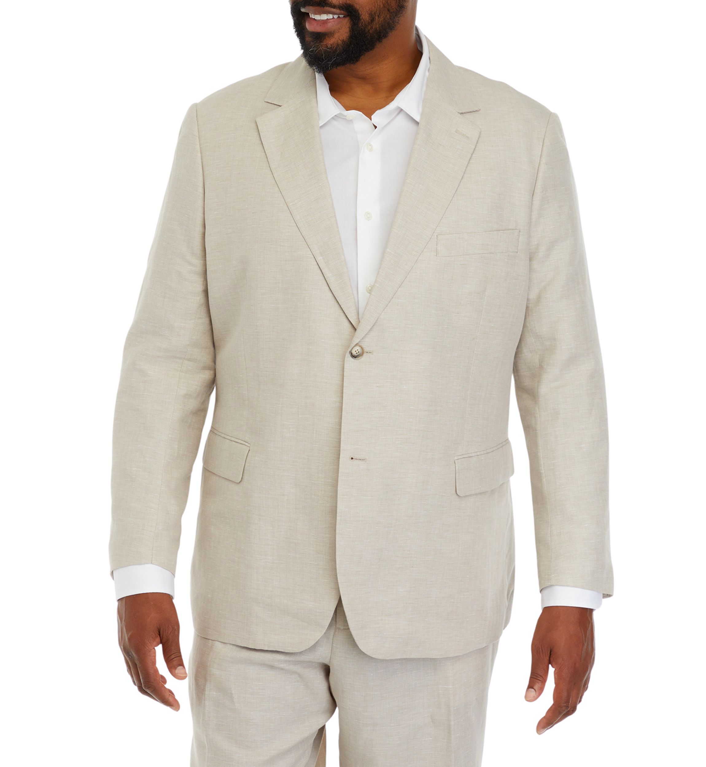 Big & Tall Linen Suit Jacket