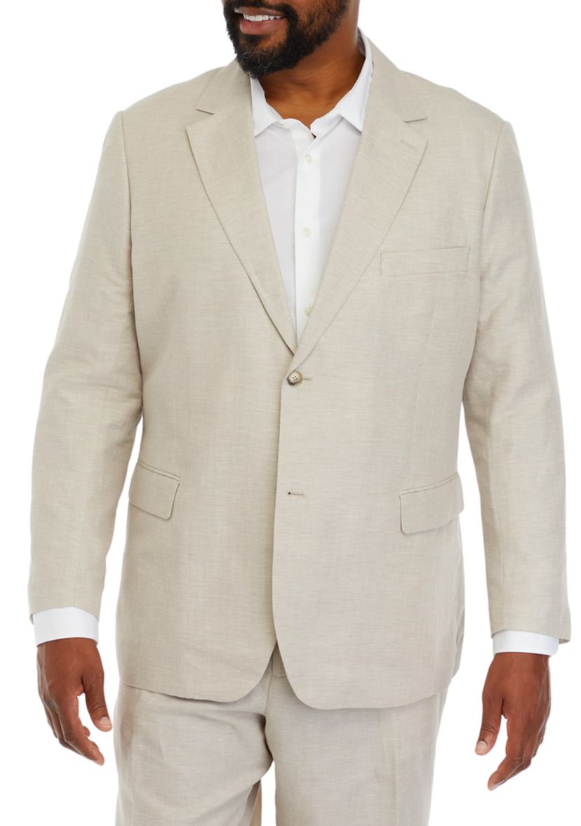 Big & Tall Linen Suit Jacket