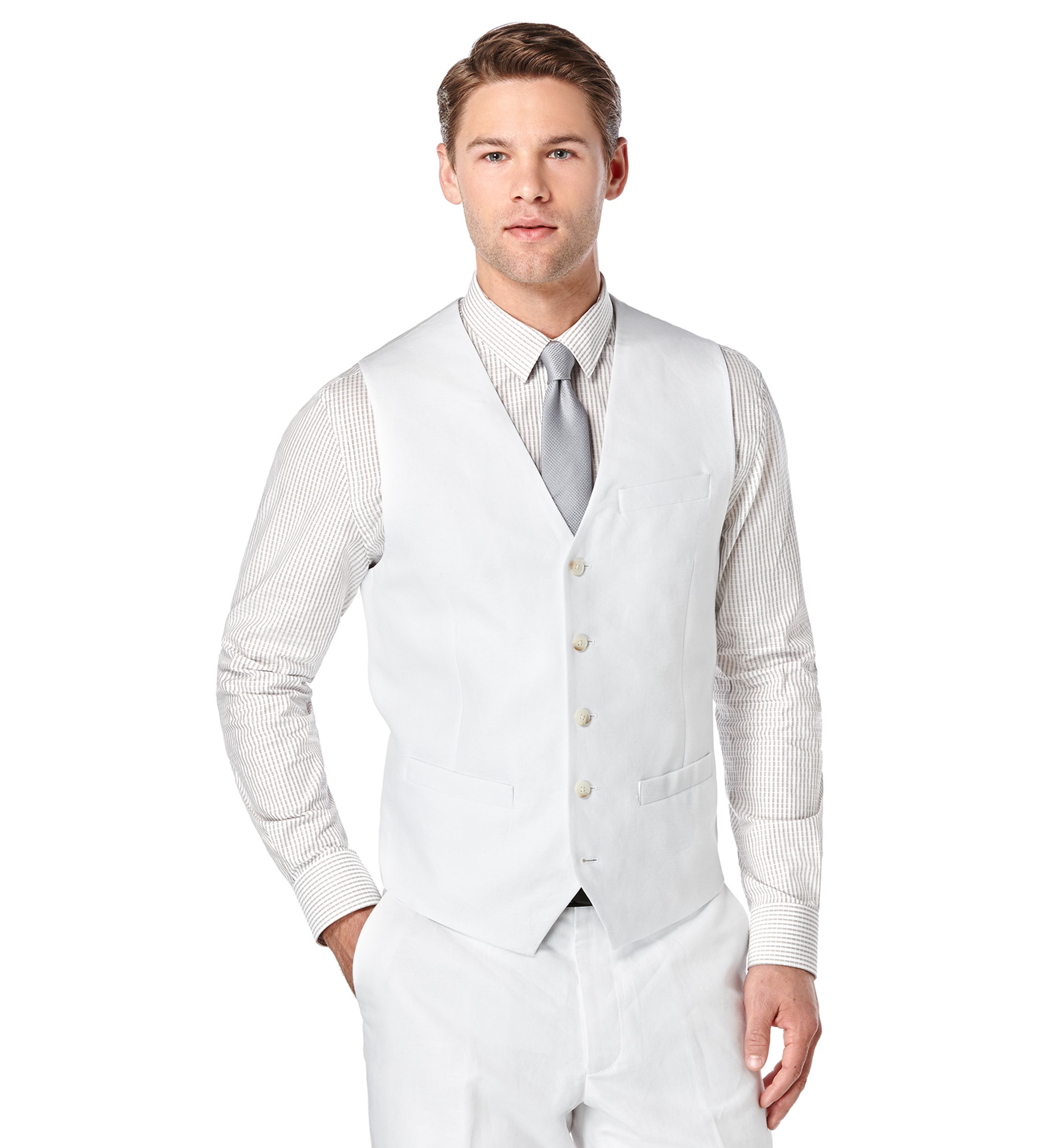 Linen Suit Vest
