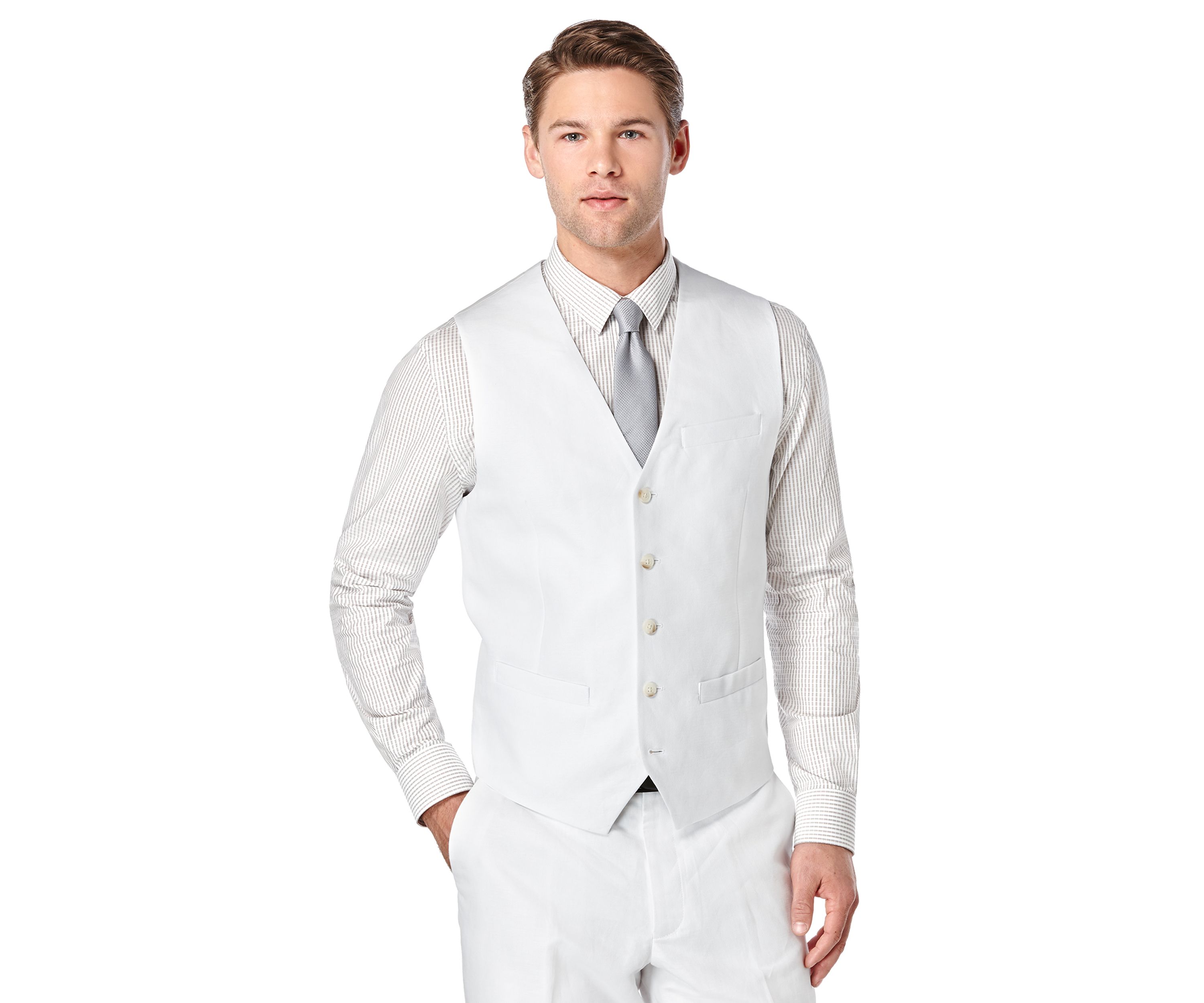 Linen Suit Vest