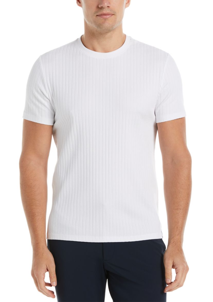 Mens Solid Ribbed T-Shirt
