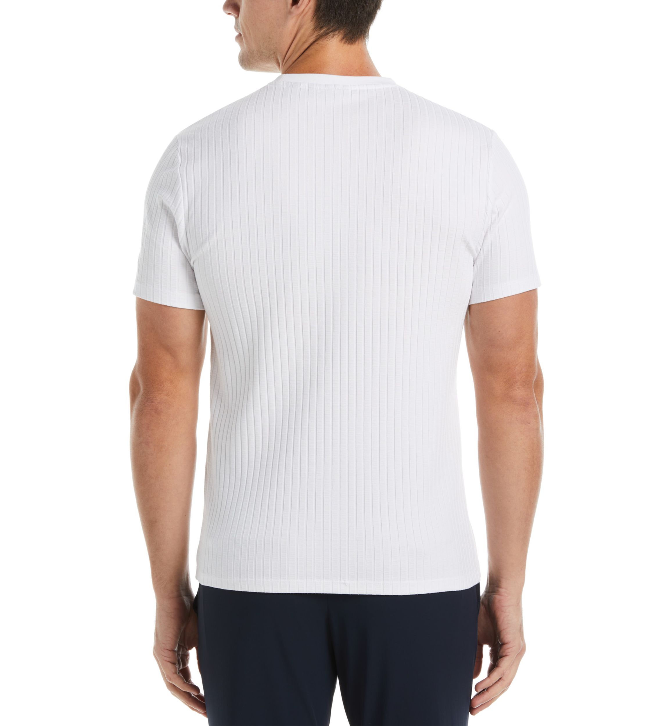 Mens Solid Ribbed T-Shirt