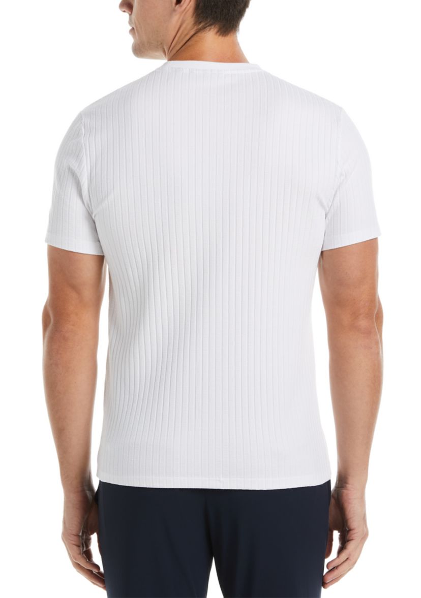 Mens Solid Ribbed T-Shirt