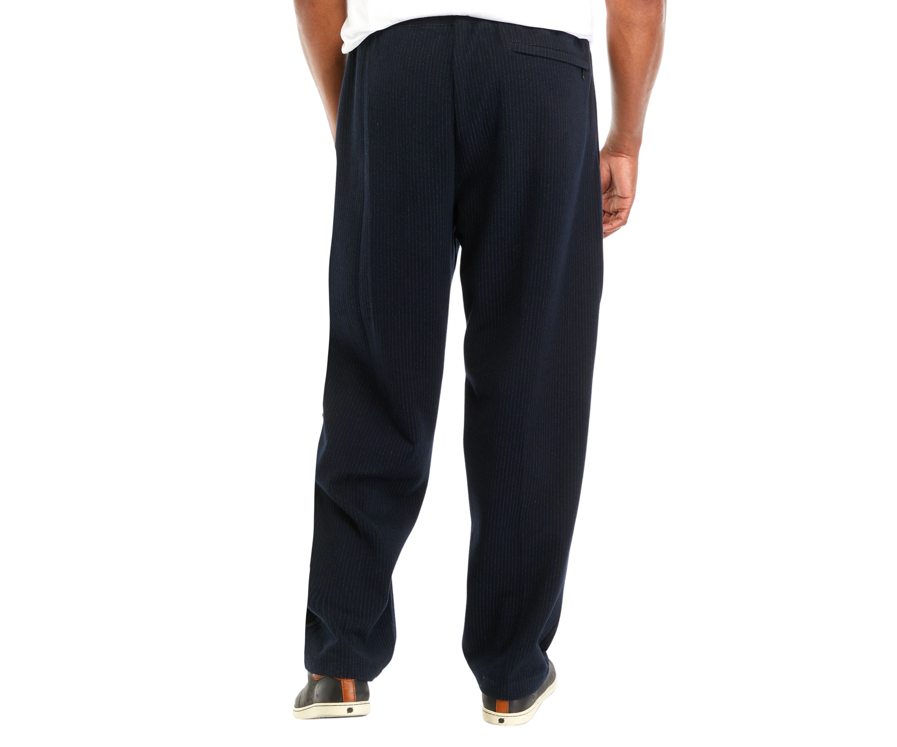 Big & Tall Pinstripe Tapered Pants