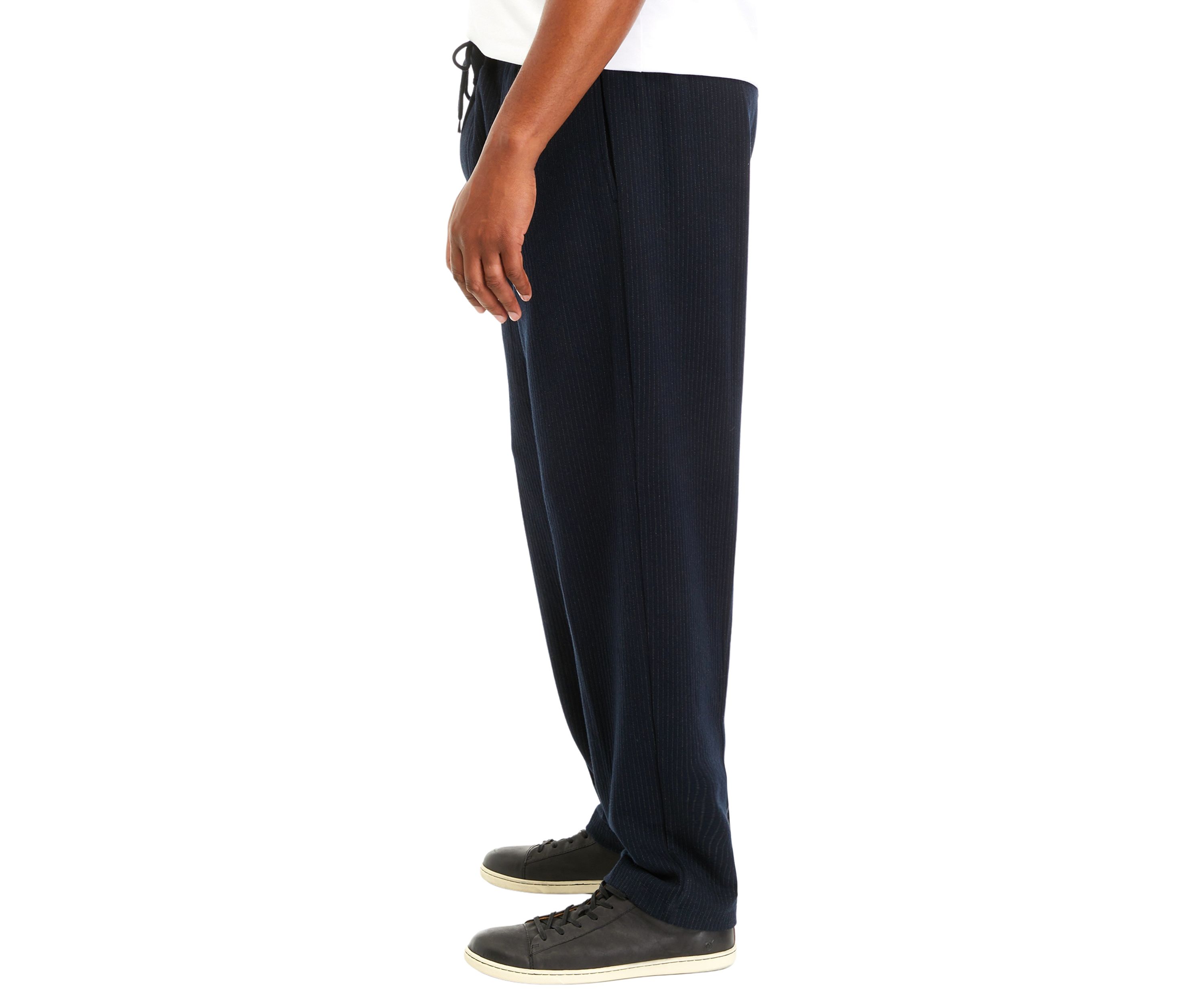 Big & Tall Pinstripe Tapered Pants