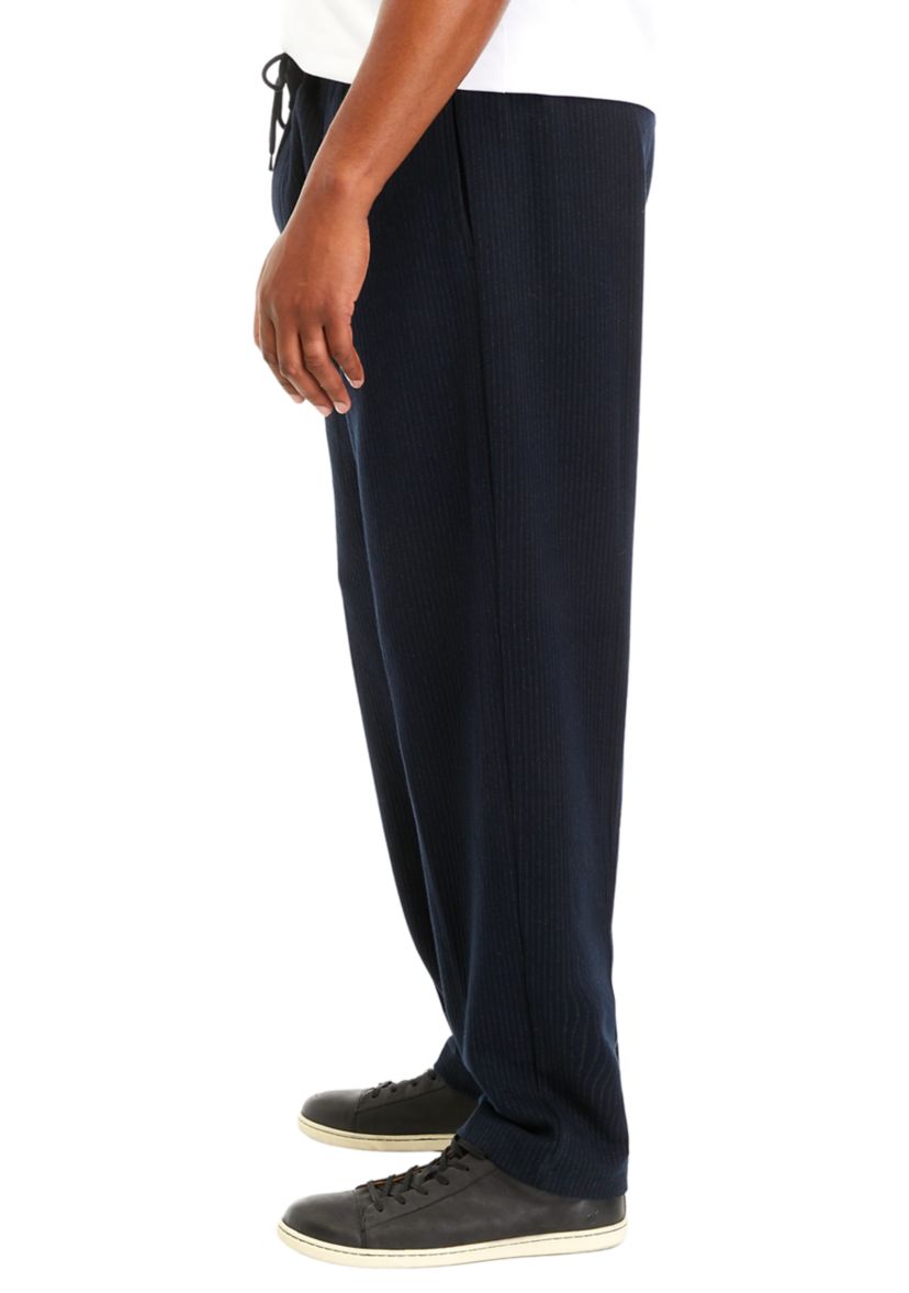 Big & Tall Pinstripe Tapered Pants