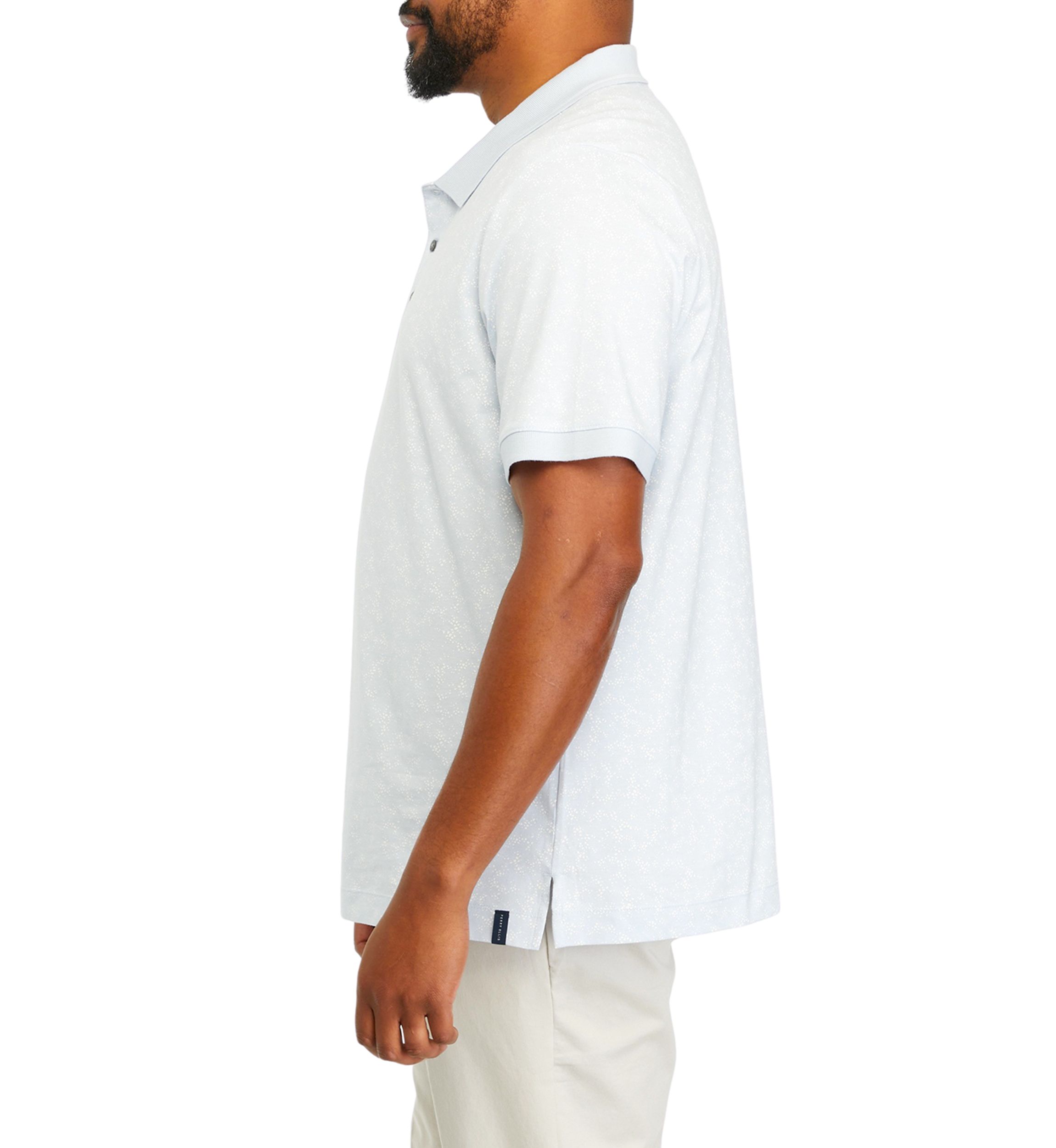 Big & Tall Short Sleeve Ditsy Floral Print Polo Shirt