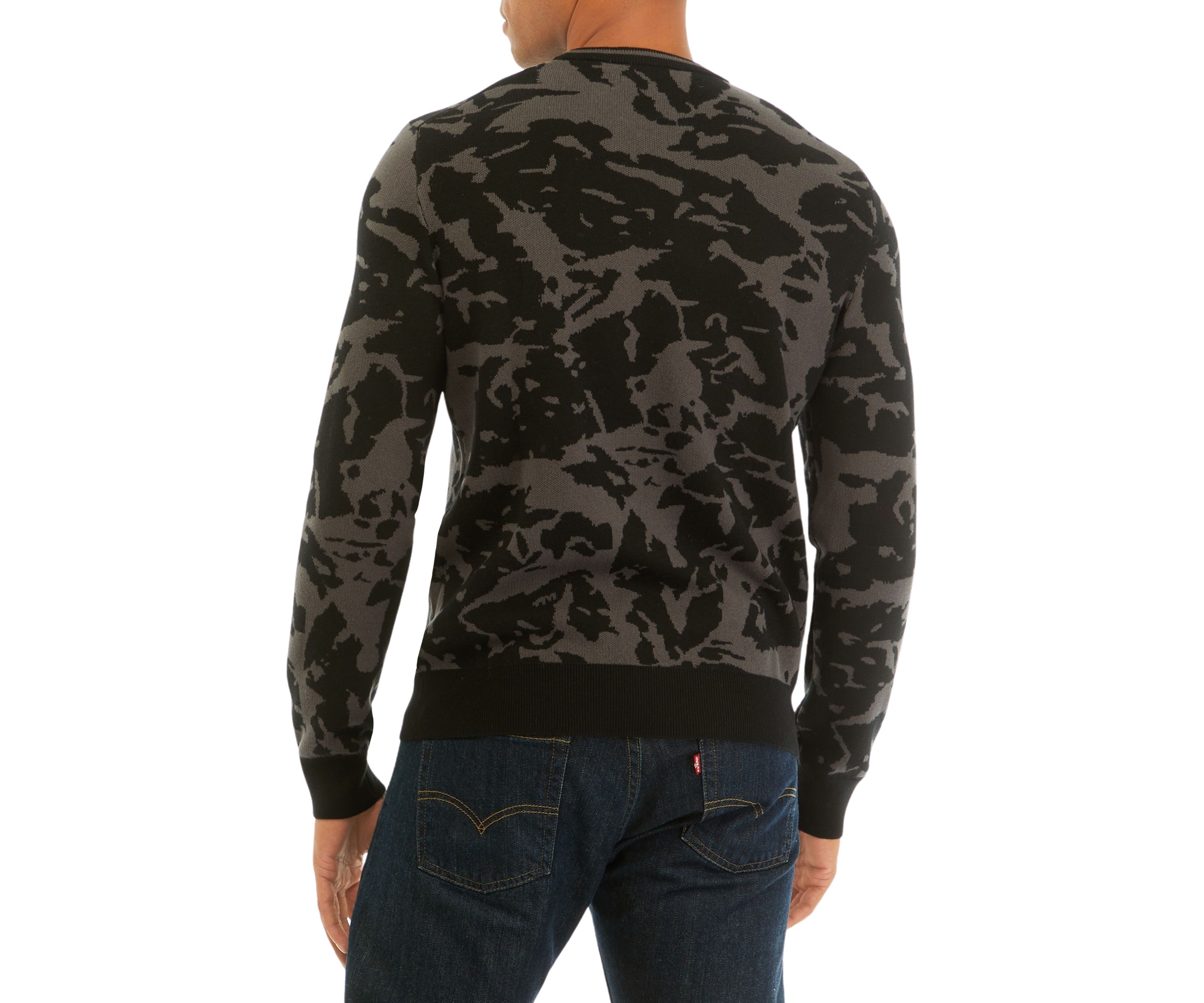 Mens Printed Crew Neck Sweatshirt