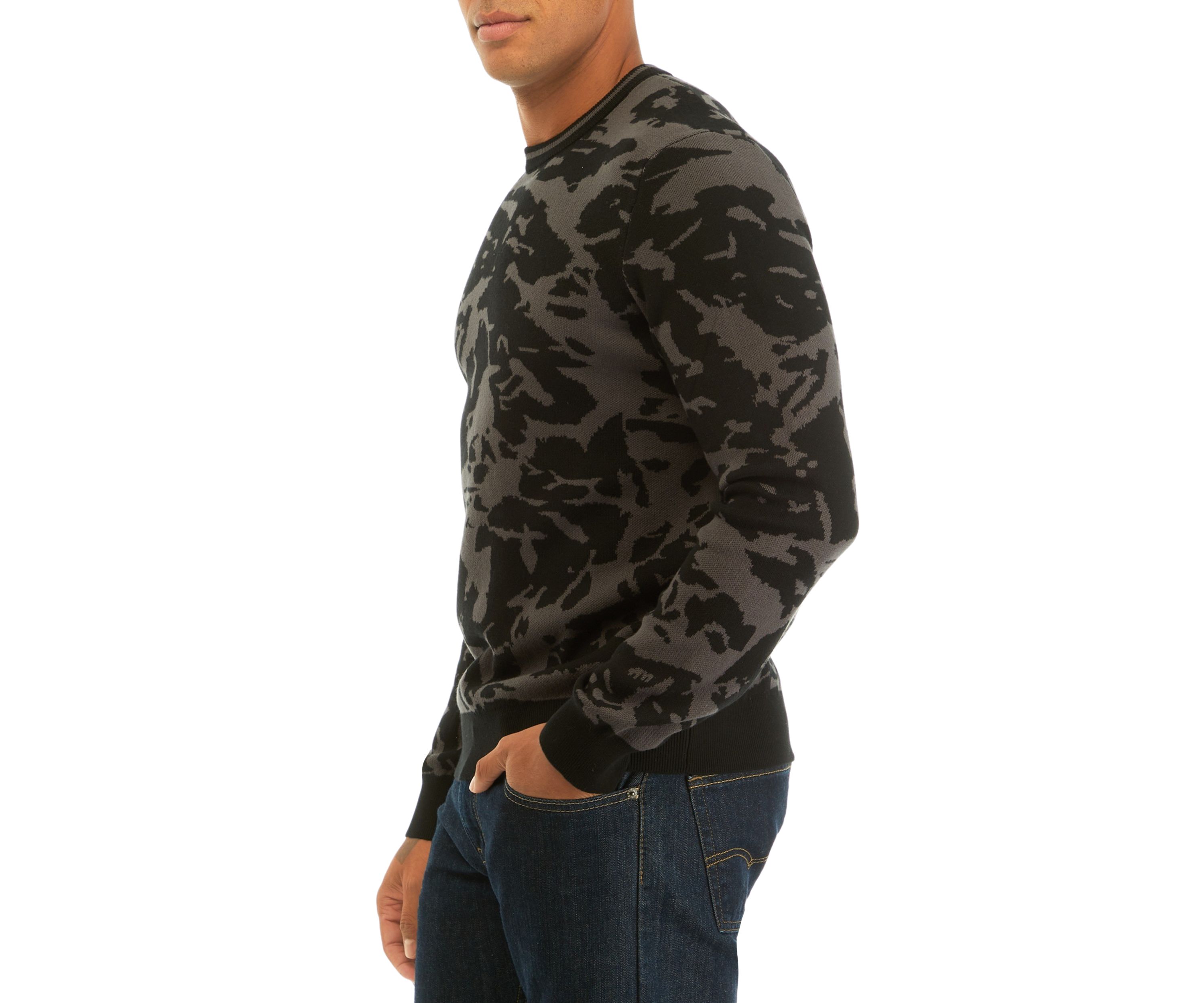 Mens Printed Crew Neck Sweatshirt