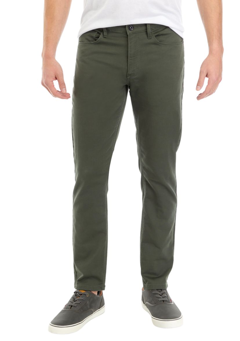 Slim Fit Stretch Knit 5-Pocket Pants
