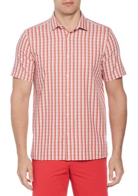 Perry Ellis® Short Sleeve Geometric Print Shirt | belk