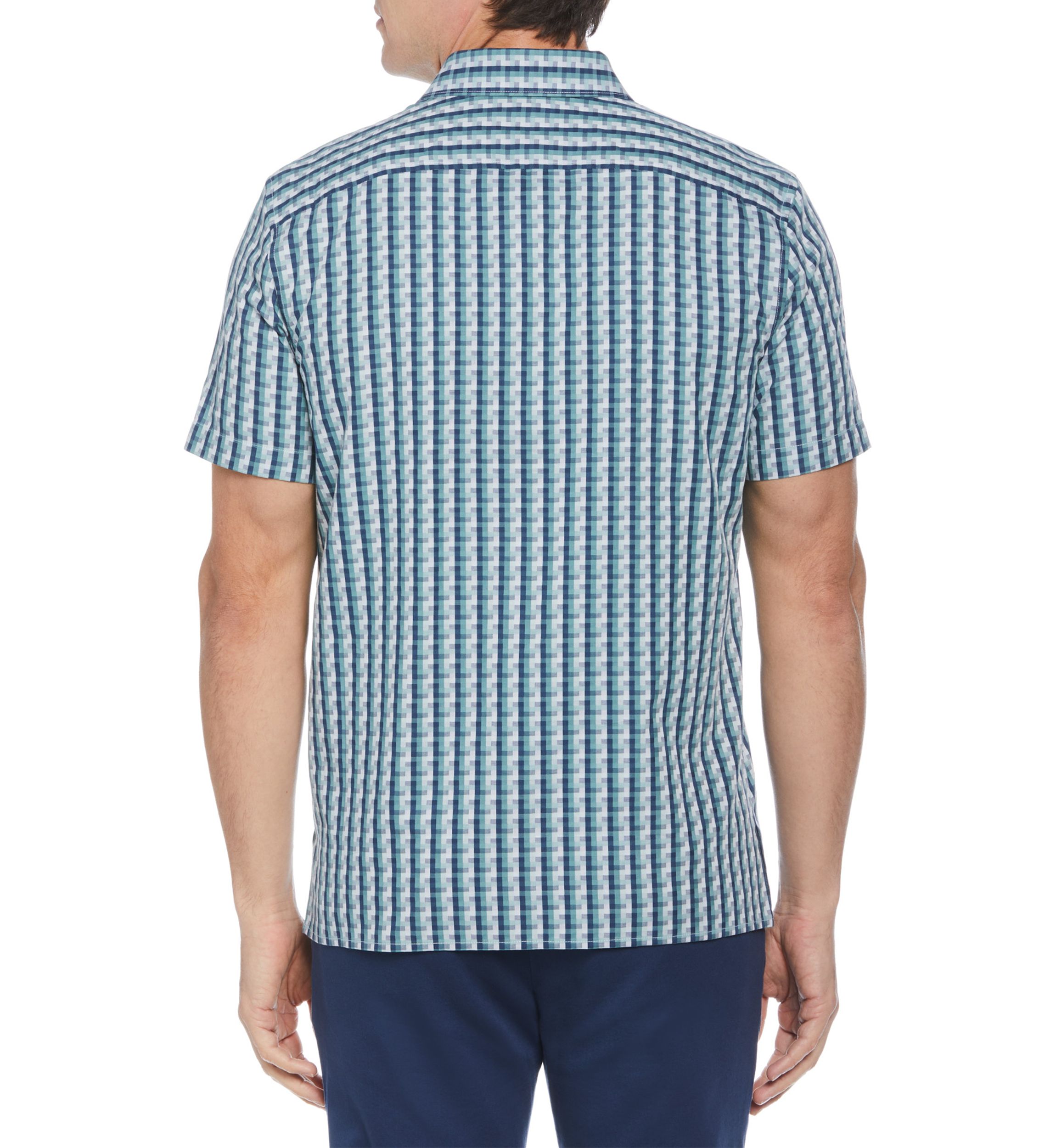 Short Sleeve Geometric Print Shirt 