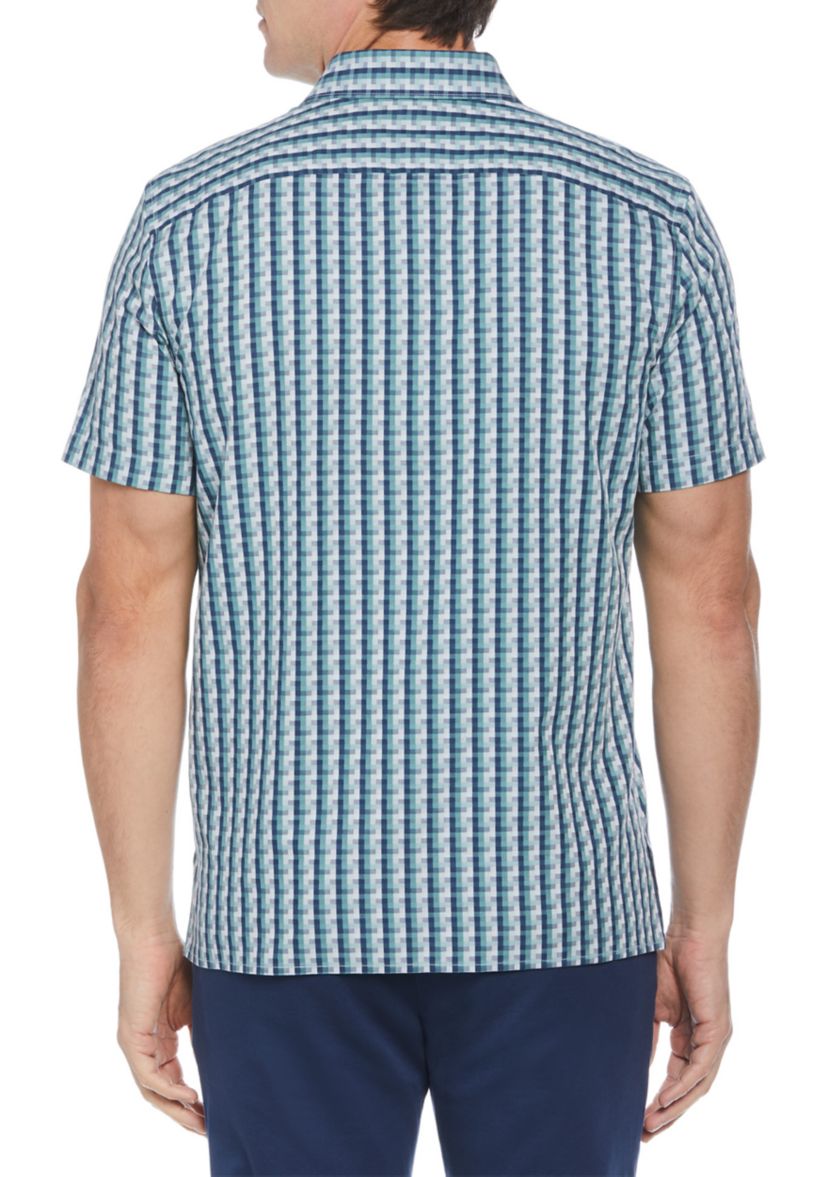 Short Sleeve Geometric Print Shirt 