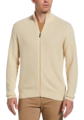 Perry Ellis® Men's Long Sleeve Full Zip Sweater | Belk