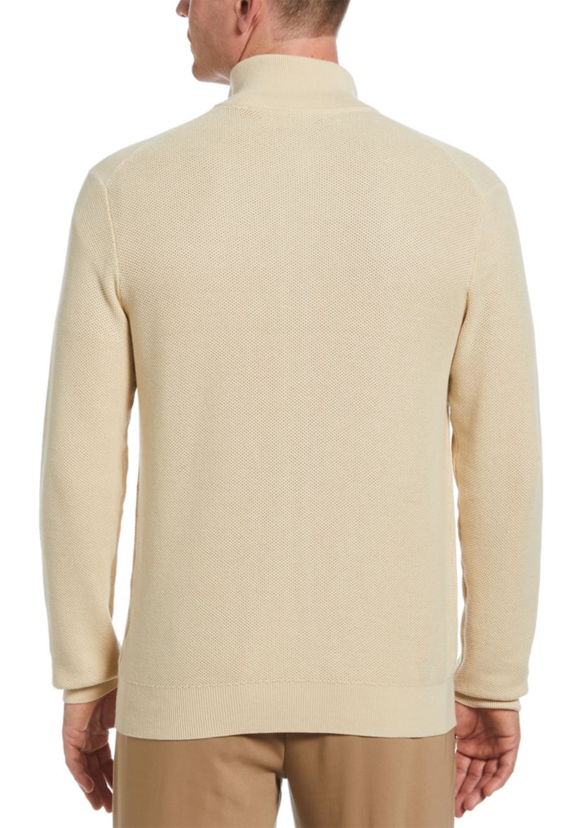 Mens Long Sleeve Full Zip Sweater