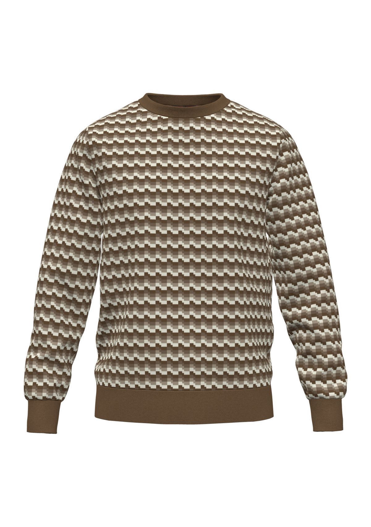 Mens Geometric Pattern Sweater