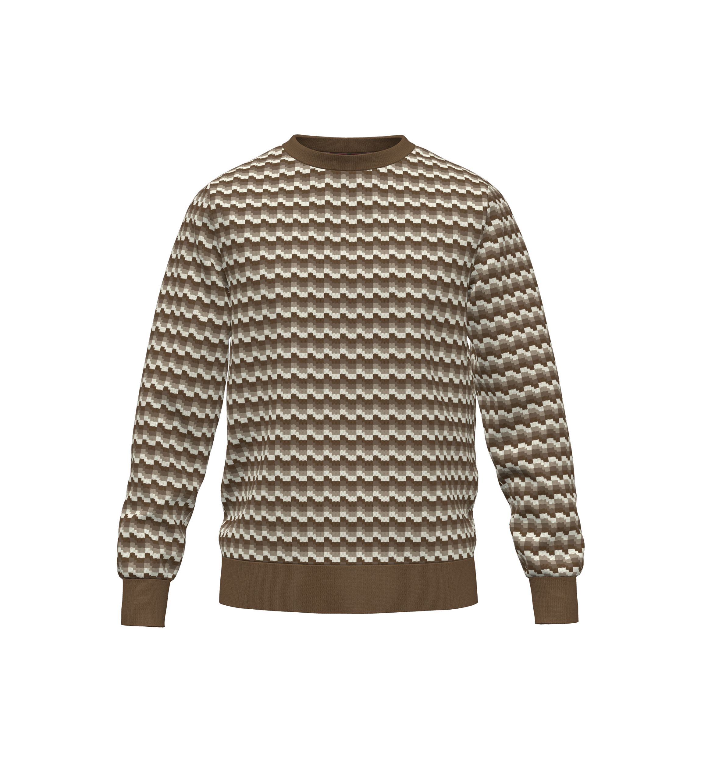 Mens Geometric Pattern Sweater