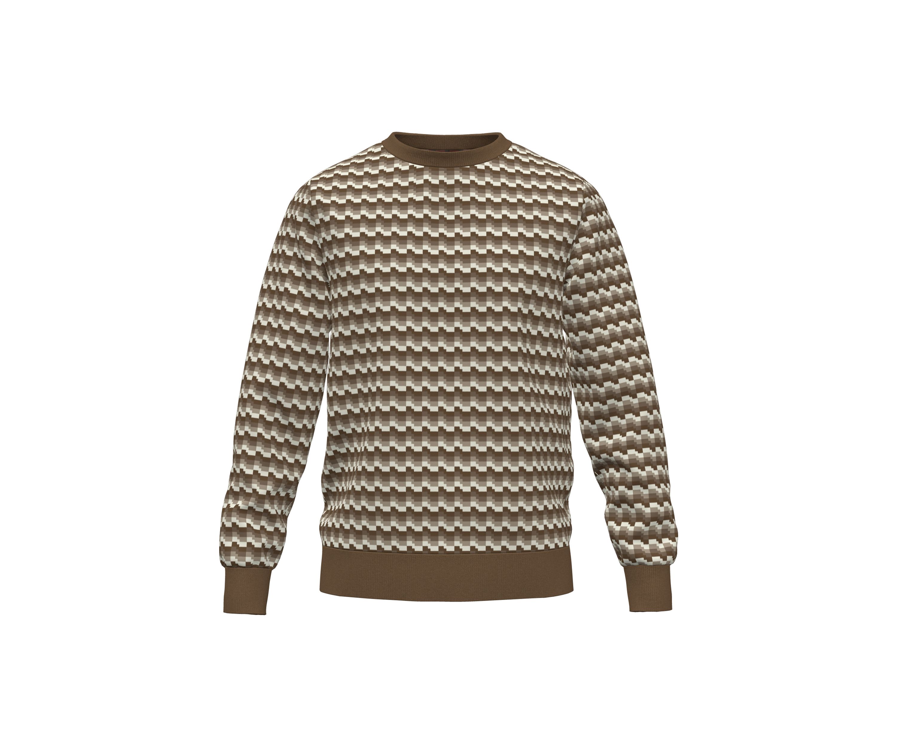 Mens Geometric Pattern Sweater