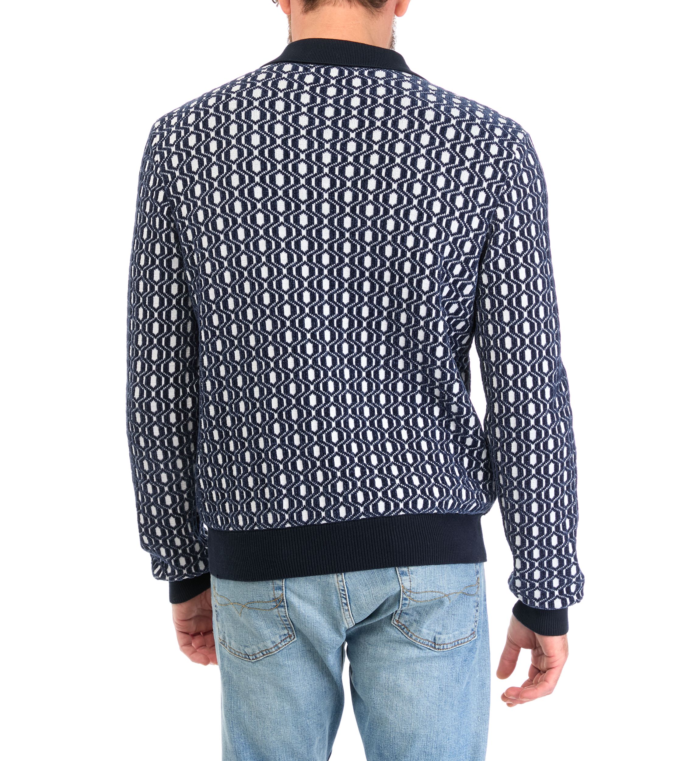 Mens Geometric Patterned Sweater