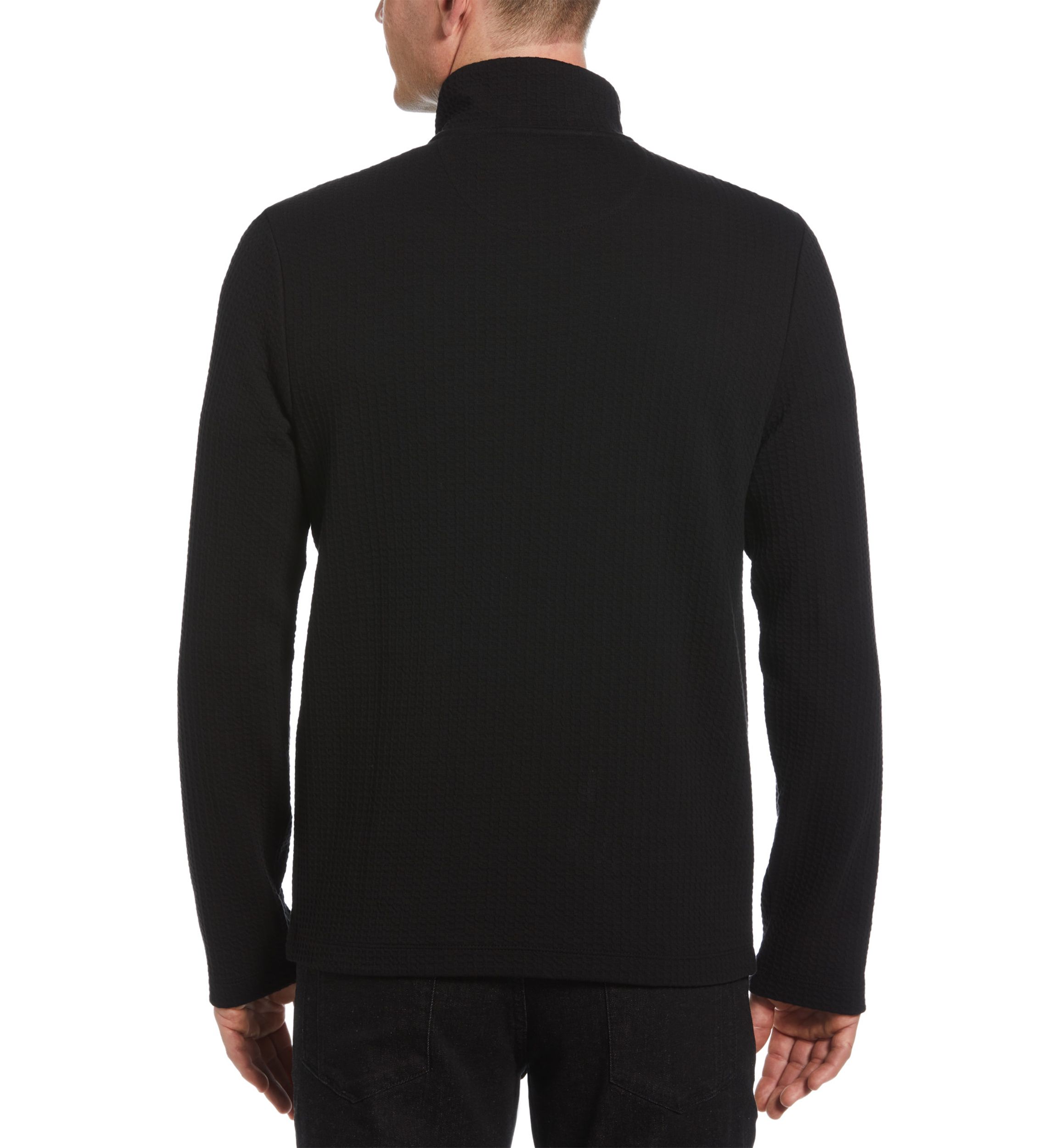 Mens Quilted Quarter Zip Pullover