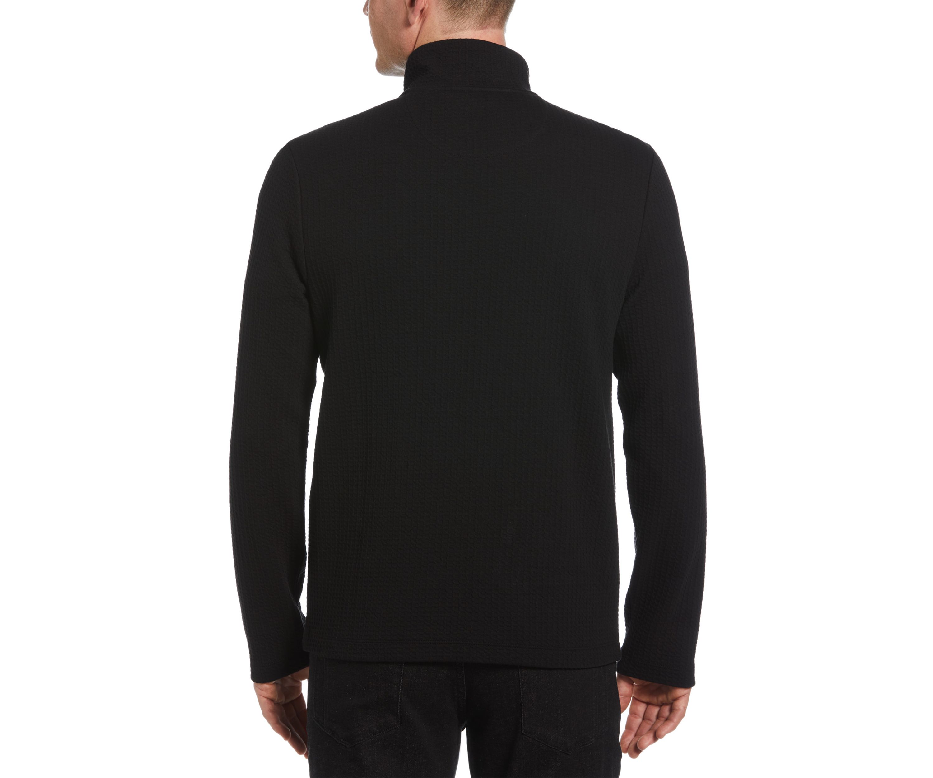 Mens Quilted Quarter Zip Pullover