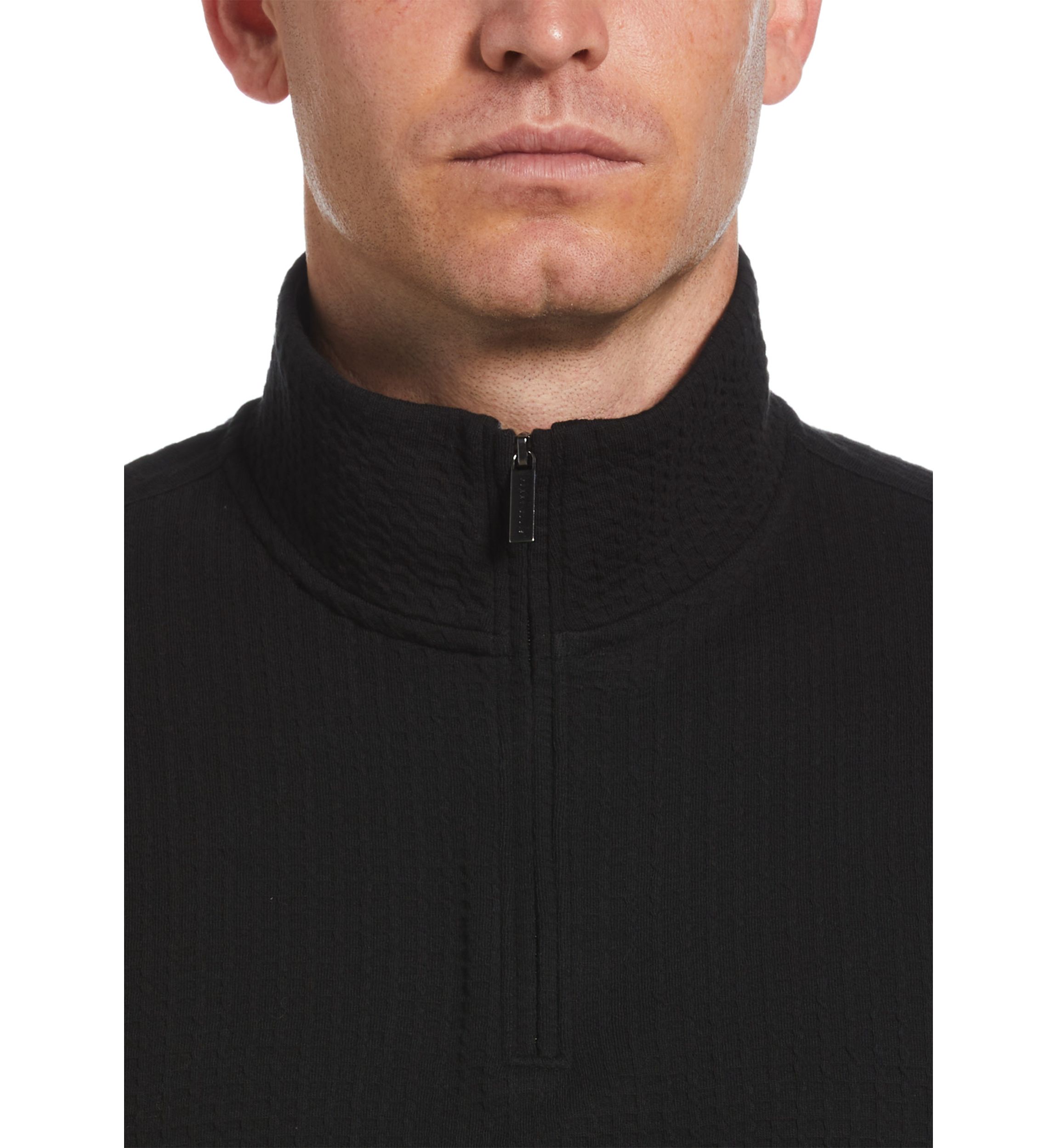 Mens Quilted Quarter Zip Pullover