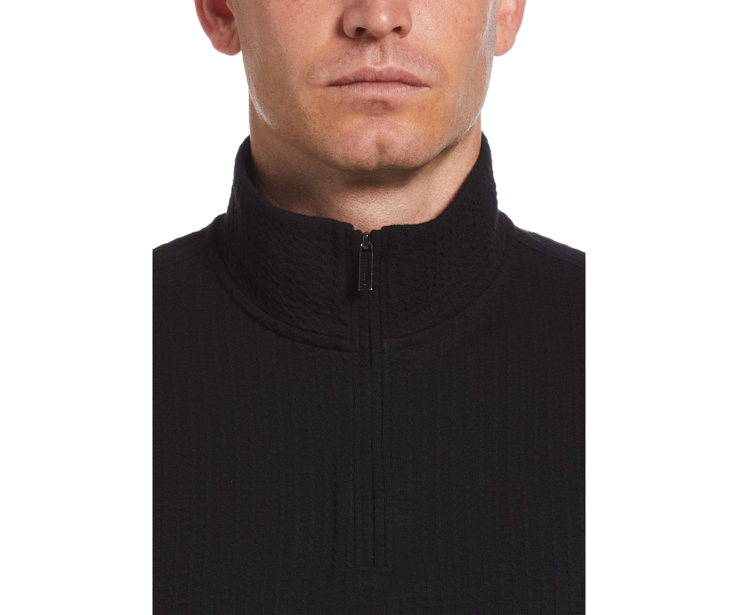 Mens Quilted Quarter Zip Pullover