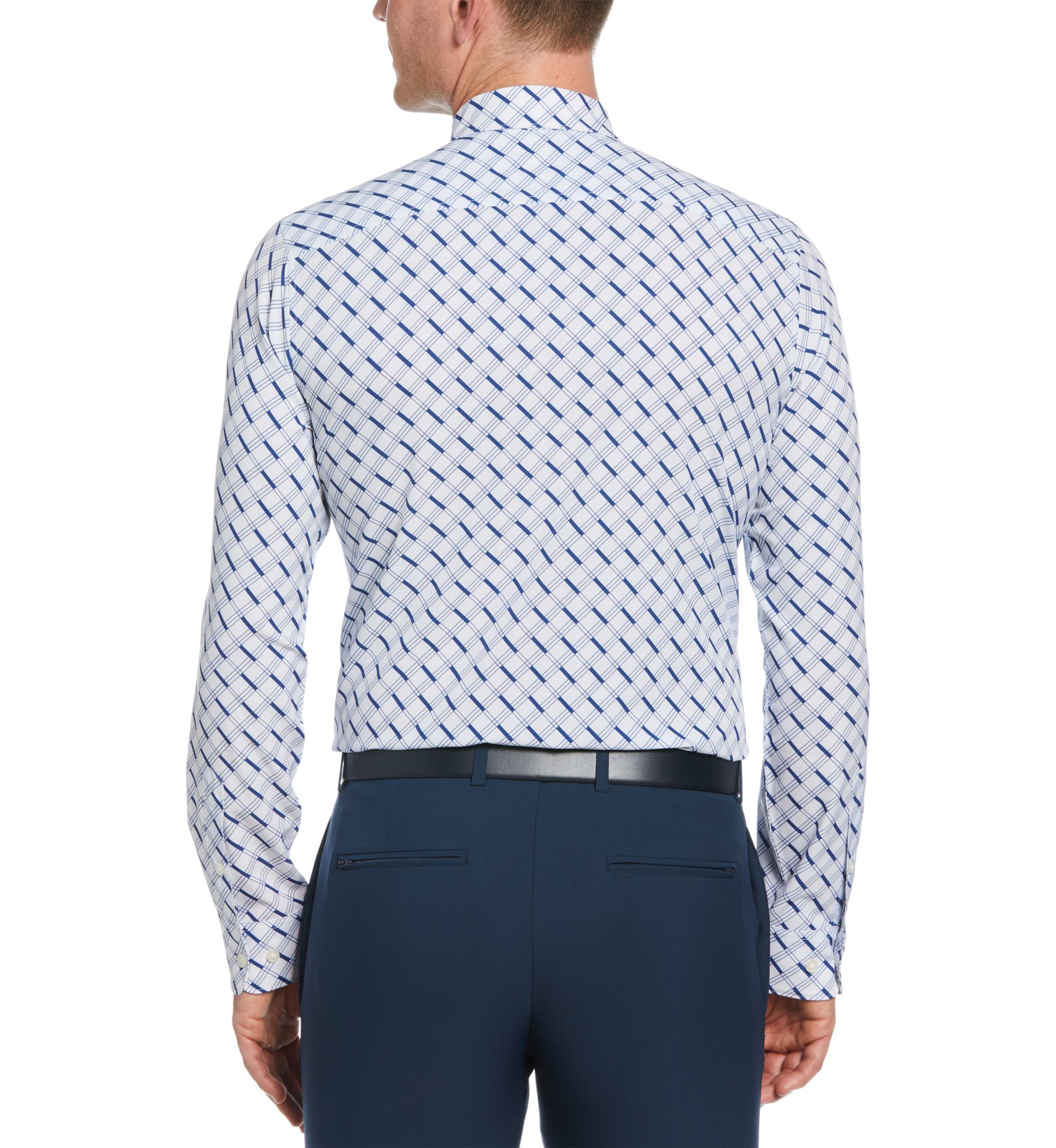 Mens Long Sleeve Printed Button Up Shirt 