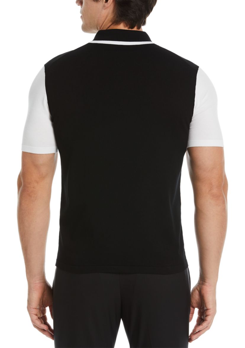 Mens Tech Multi Stripe Polo Shirt