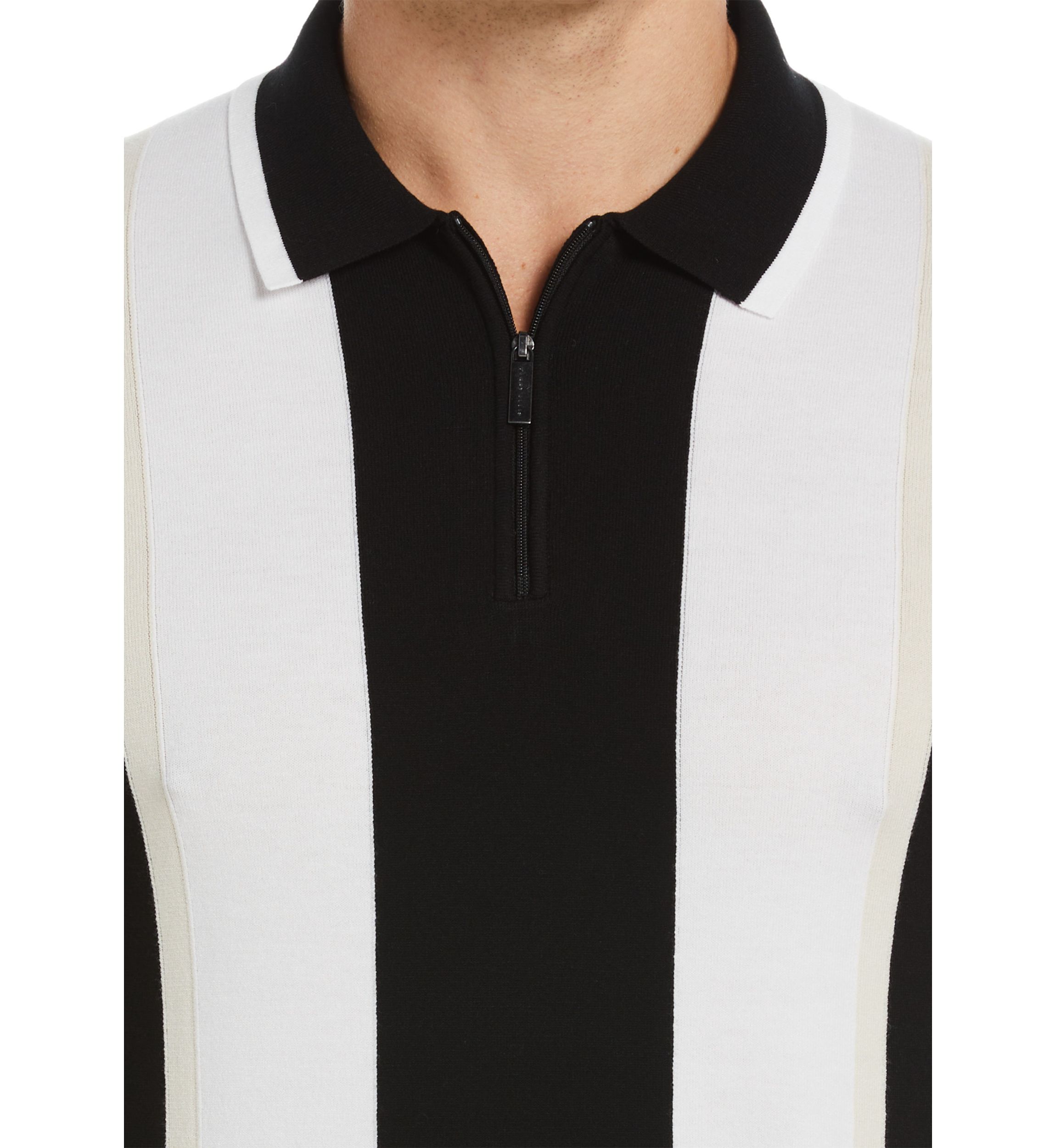 Mens Tech Multi Stripe Polo Shirt