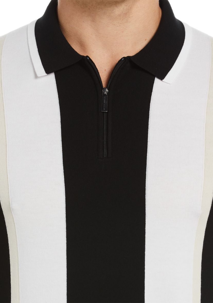 Mens Tech Multi Stripe Polo Shirt