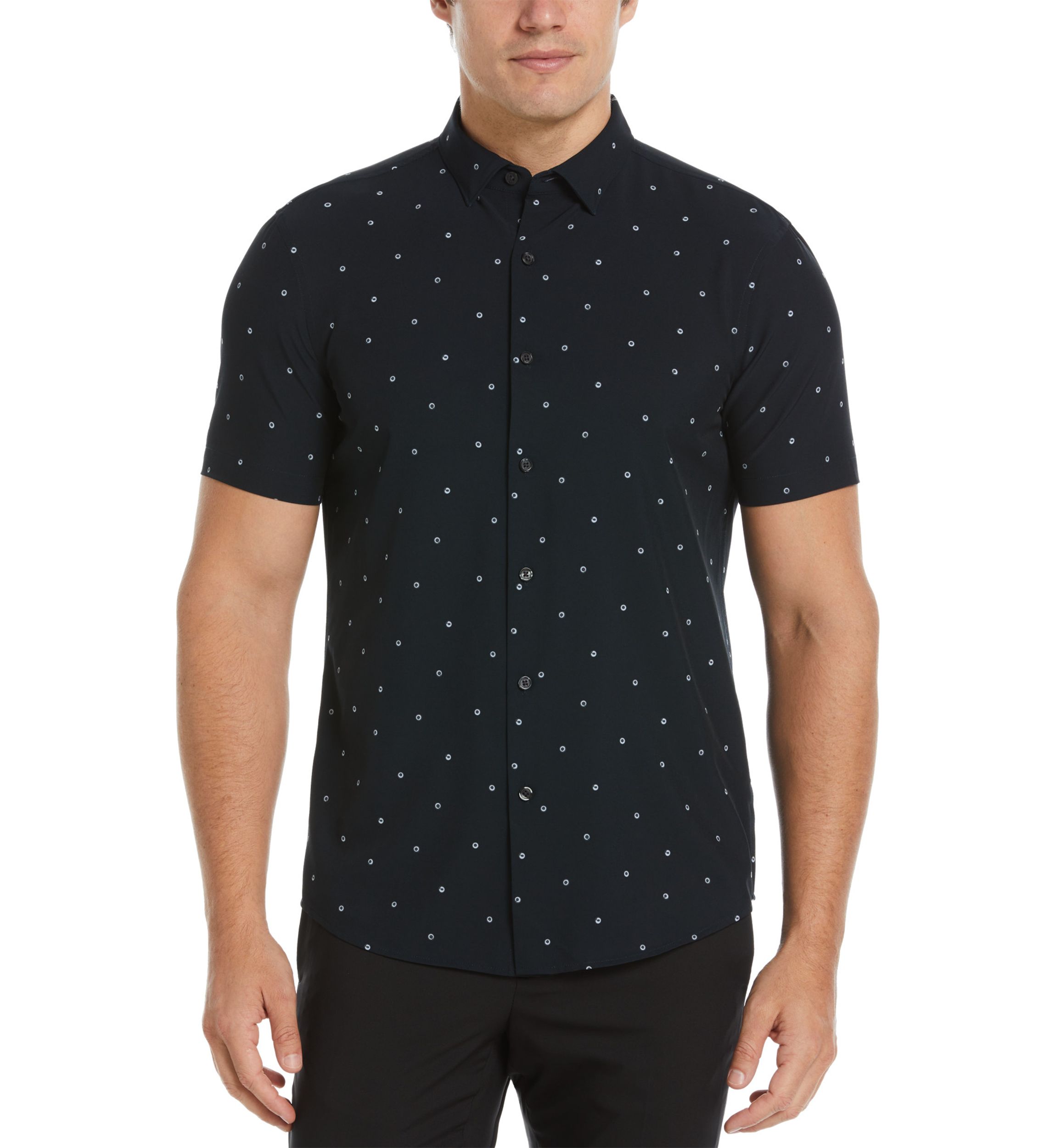 Mens Slim Dot Printed Shirt
