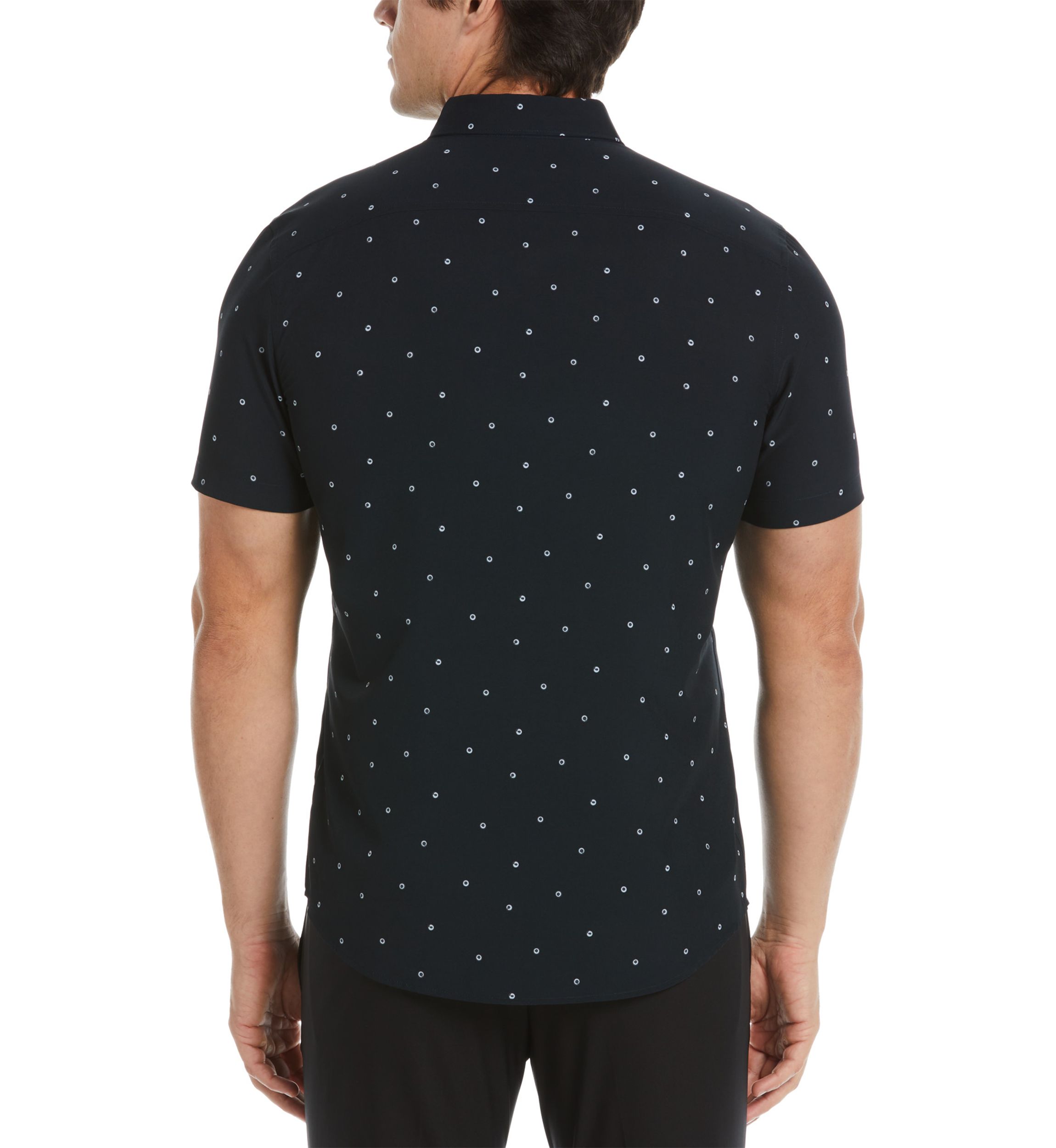 Mens Slim Dot Printed Shirt