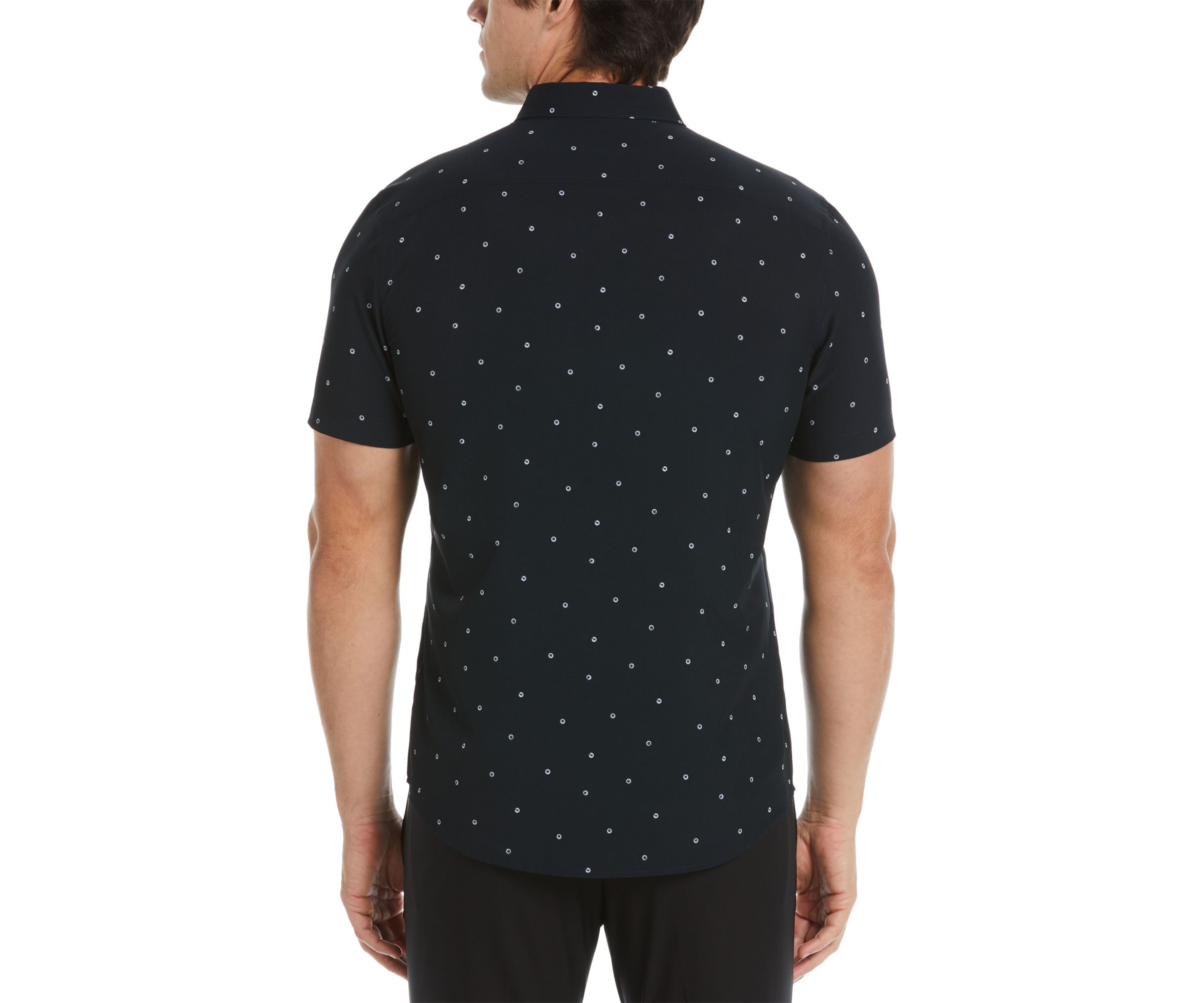 Mens Slim Dot Printed Shirt