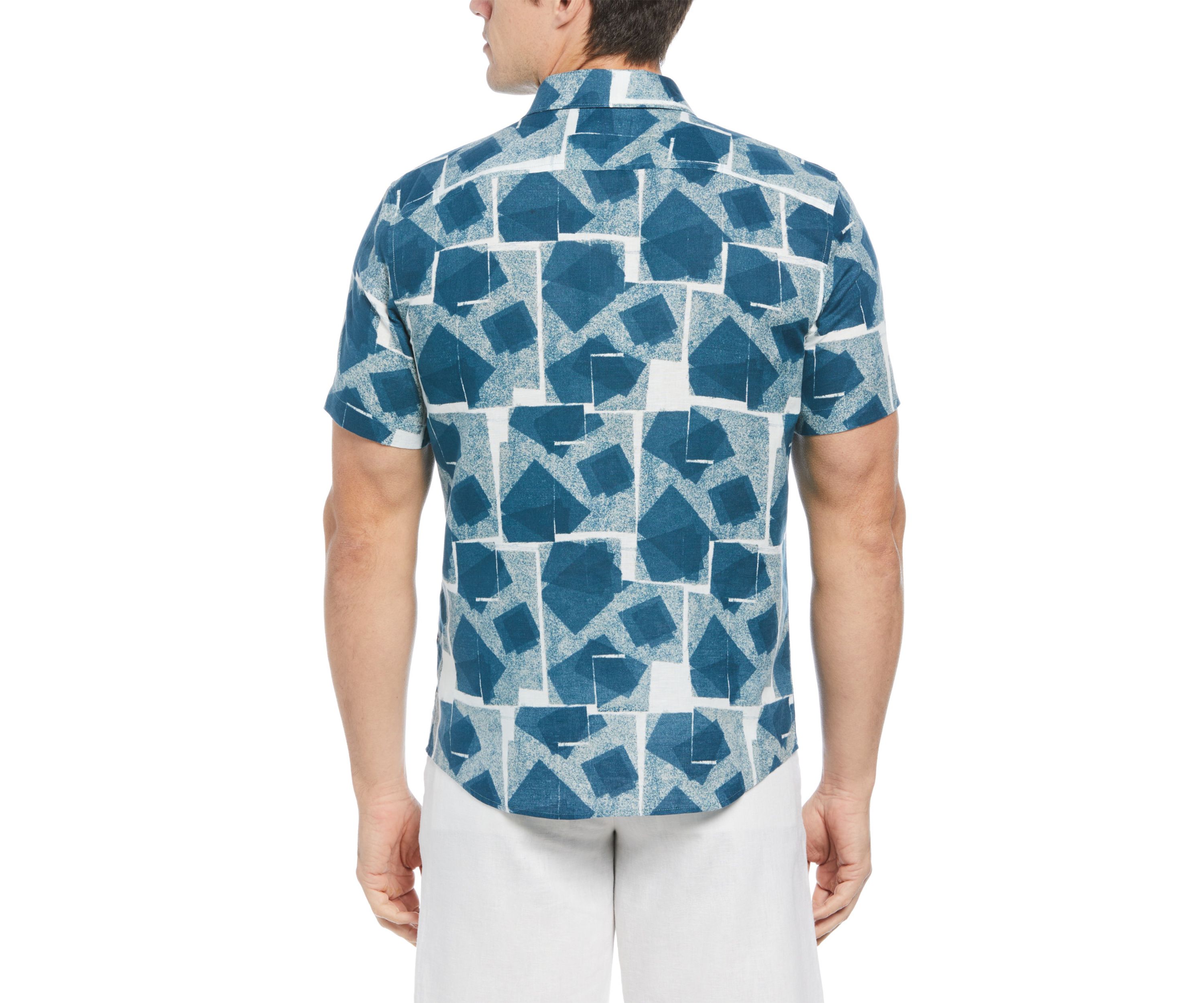 Mens Regular Cotton Linen Blend Shirt