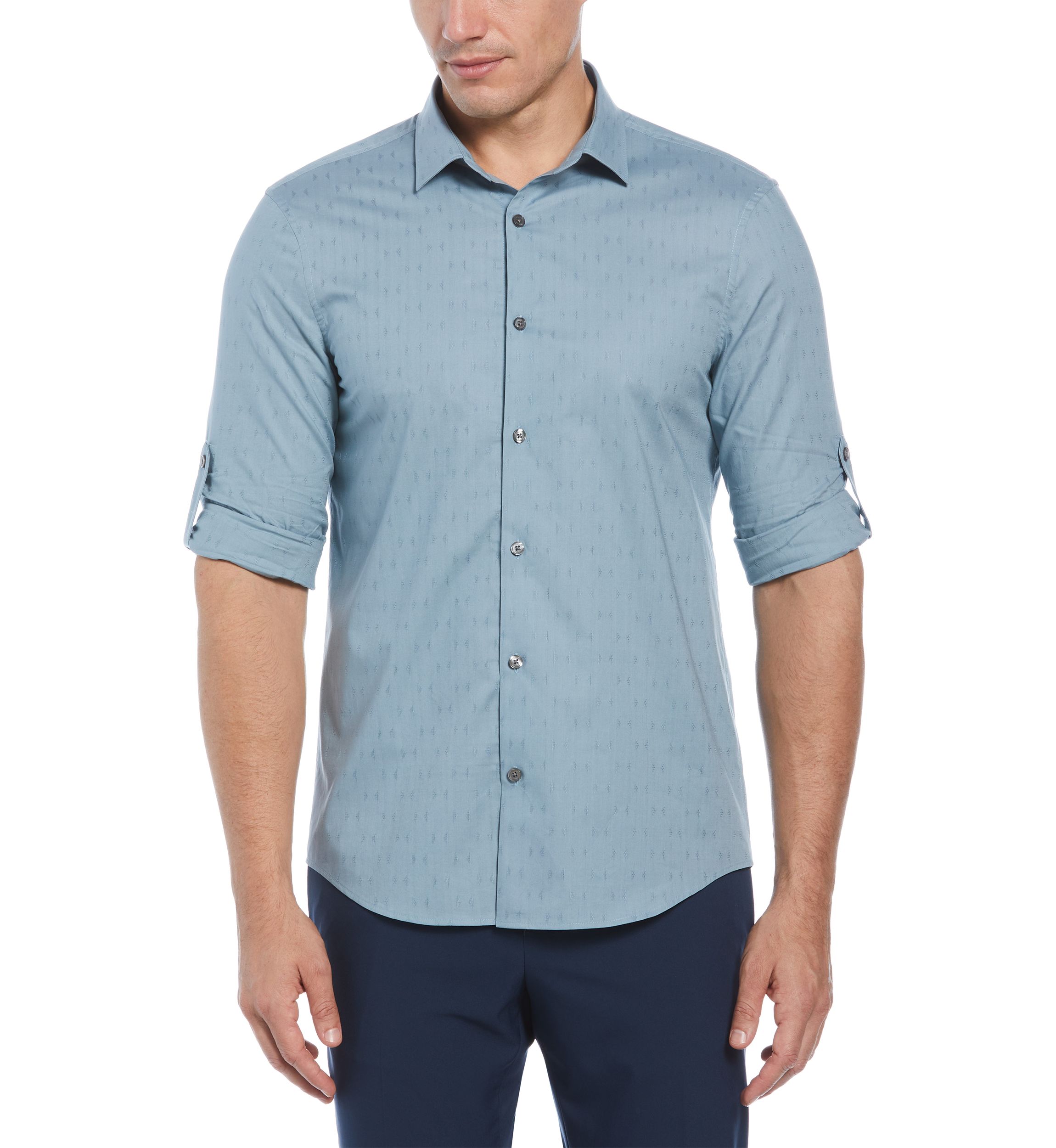 Long Sleeve Cotton Button Up Shirt 