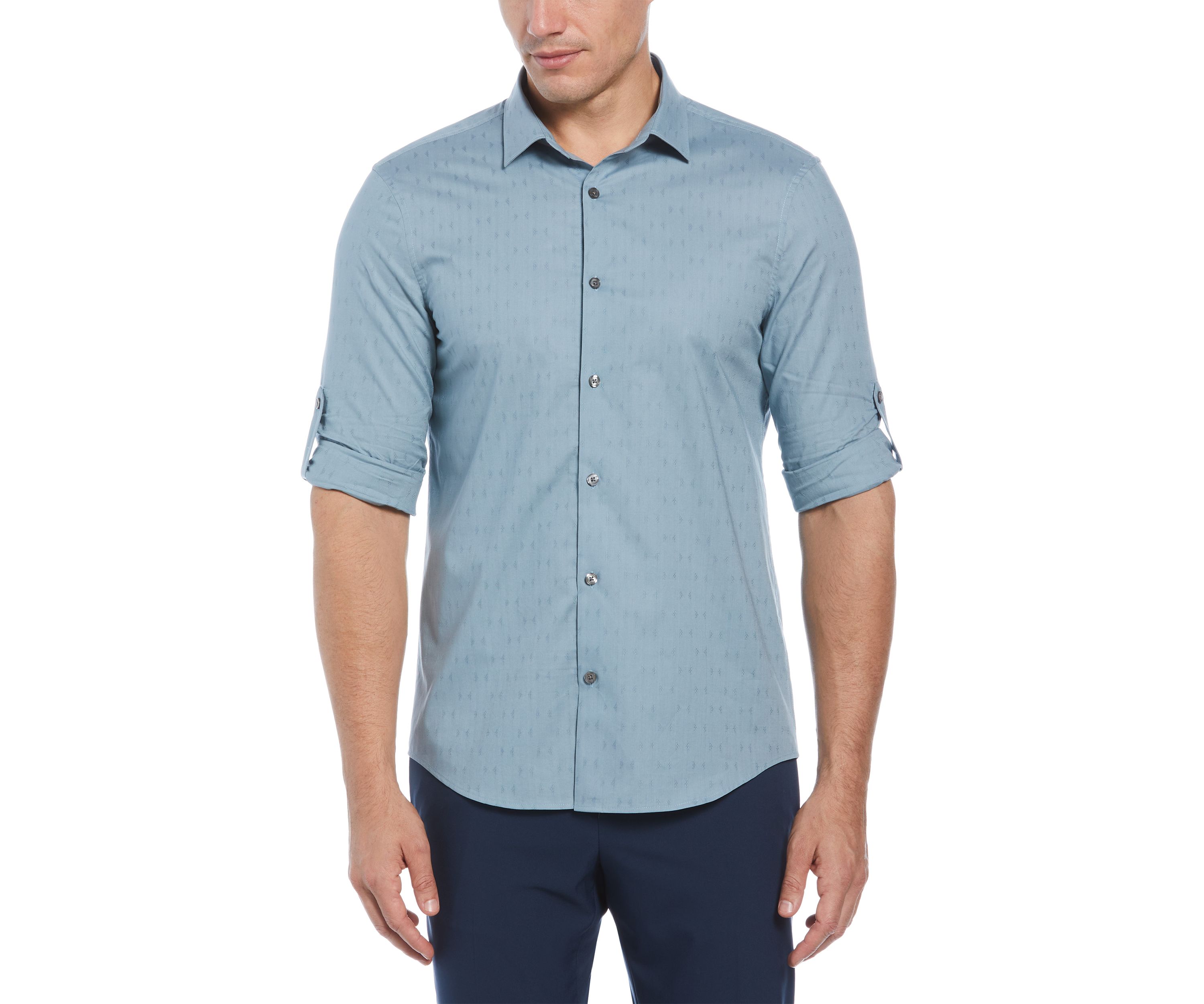 Long Sleeve Cotton Button Up Shirt 