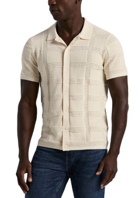 Perry Ellis® Men's Jacquard Knit Cardigan | Belk