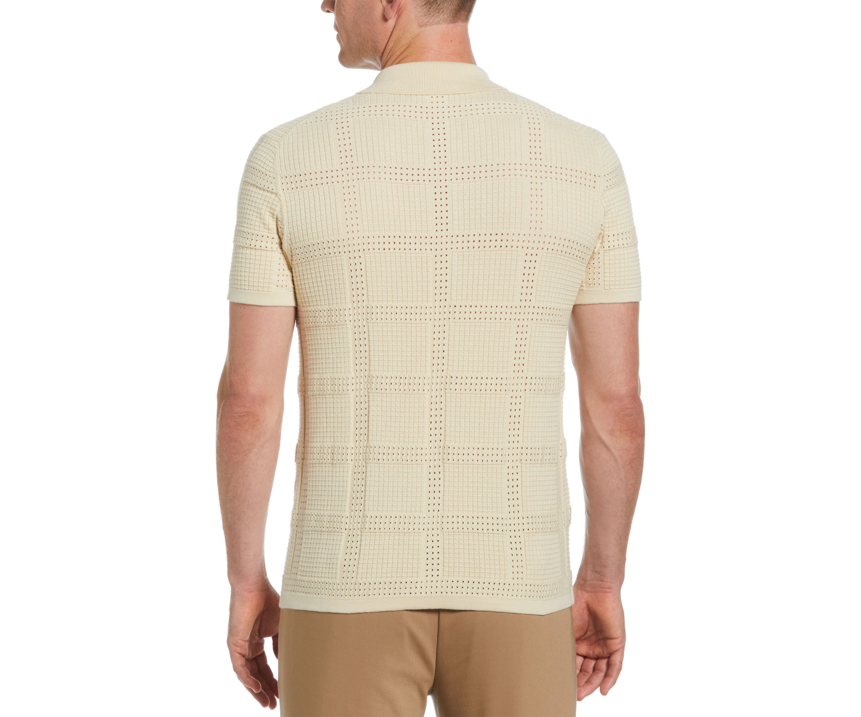 Mens Jacquard Knit Cardigan