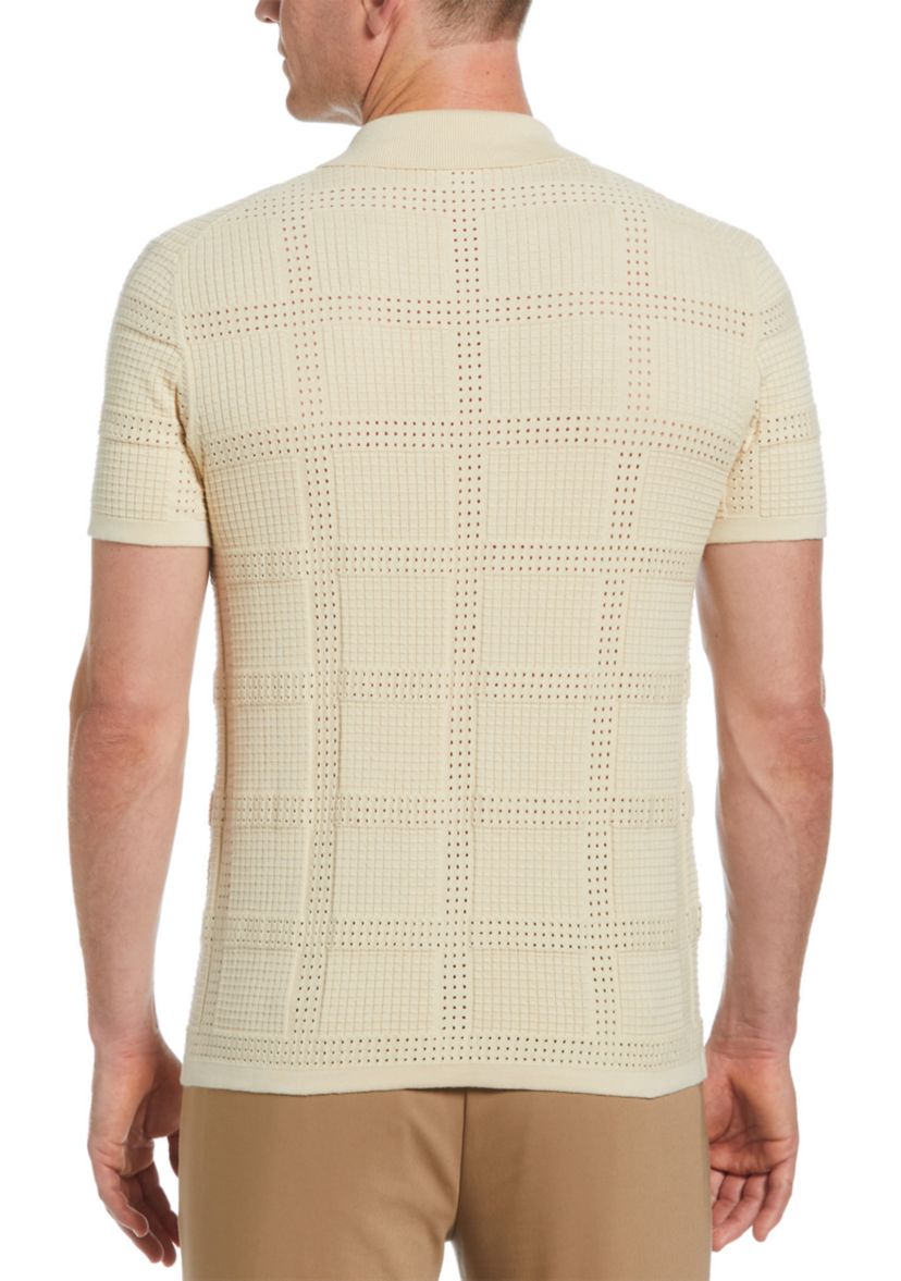 Mens Jacquard Knit Cardigan
