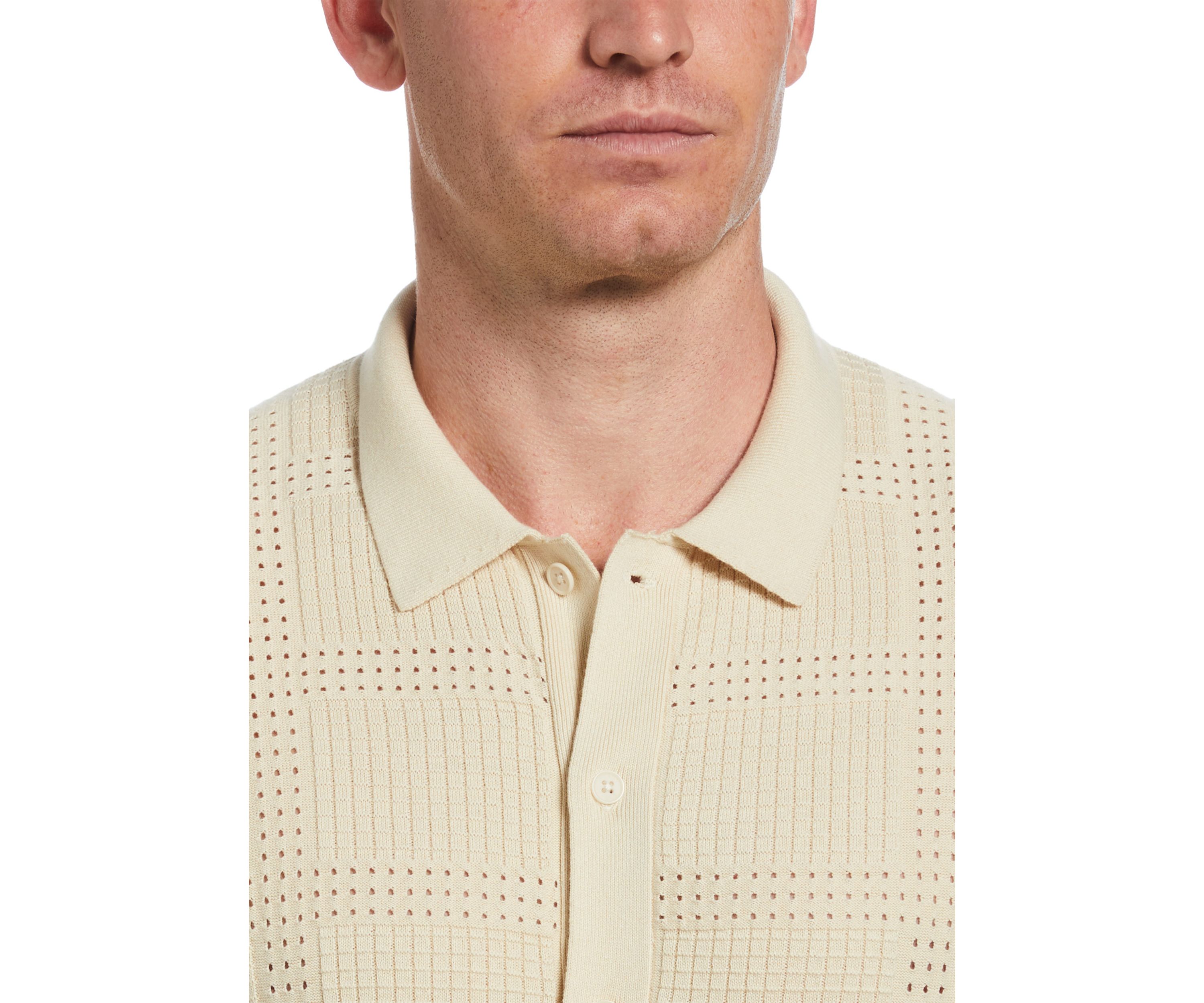 Mens Jacquard Knit Cardigan