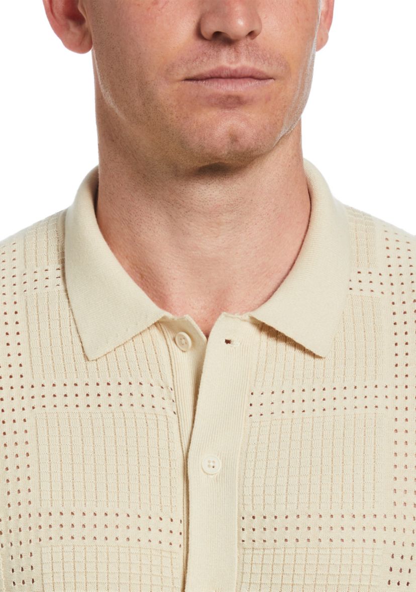 Mens Jacquard Knit Cardigan