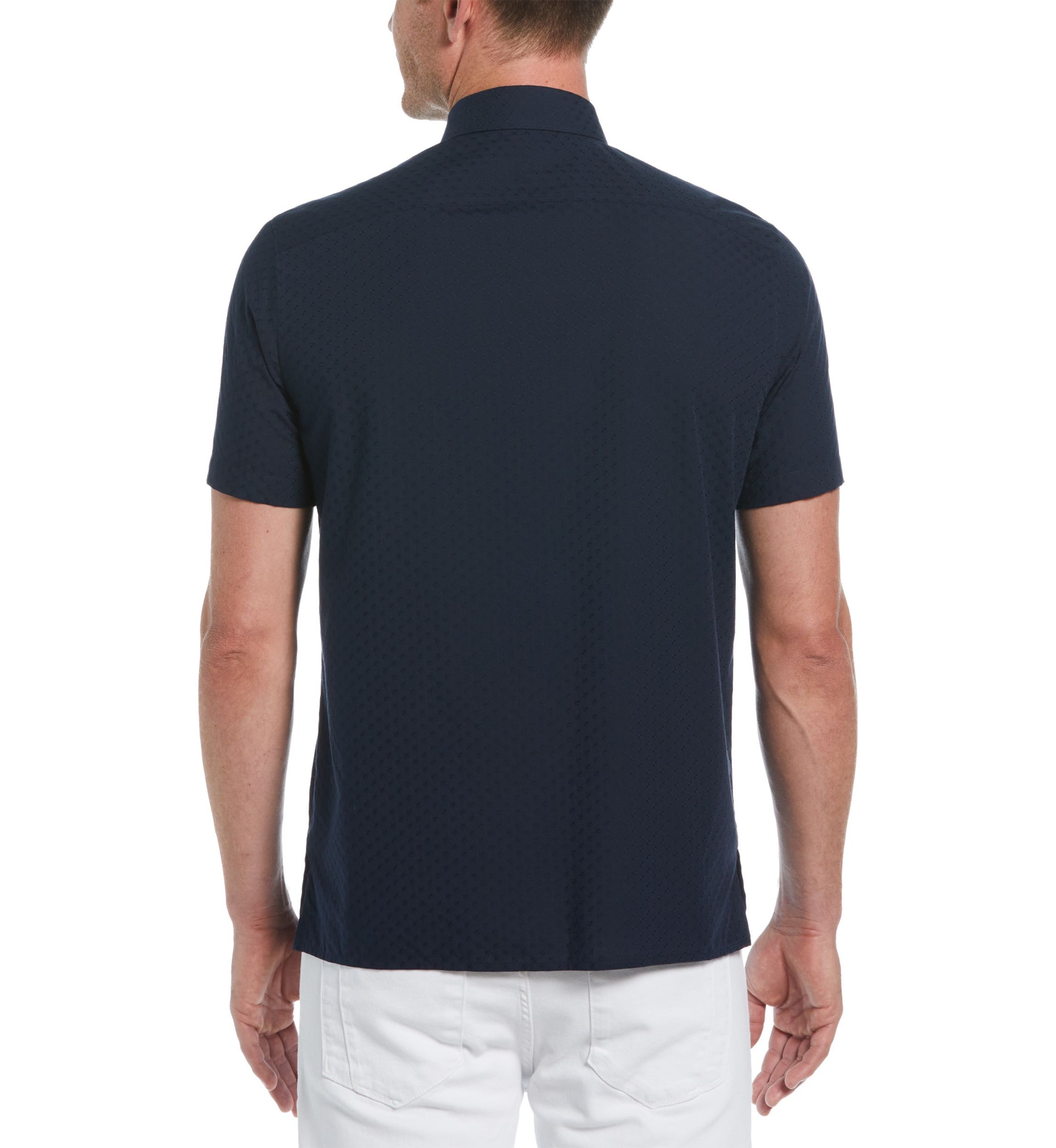 Mens Solid Dobby Shirt