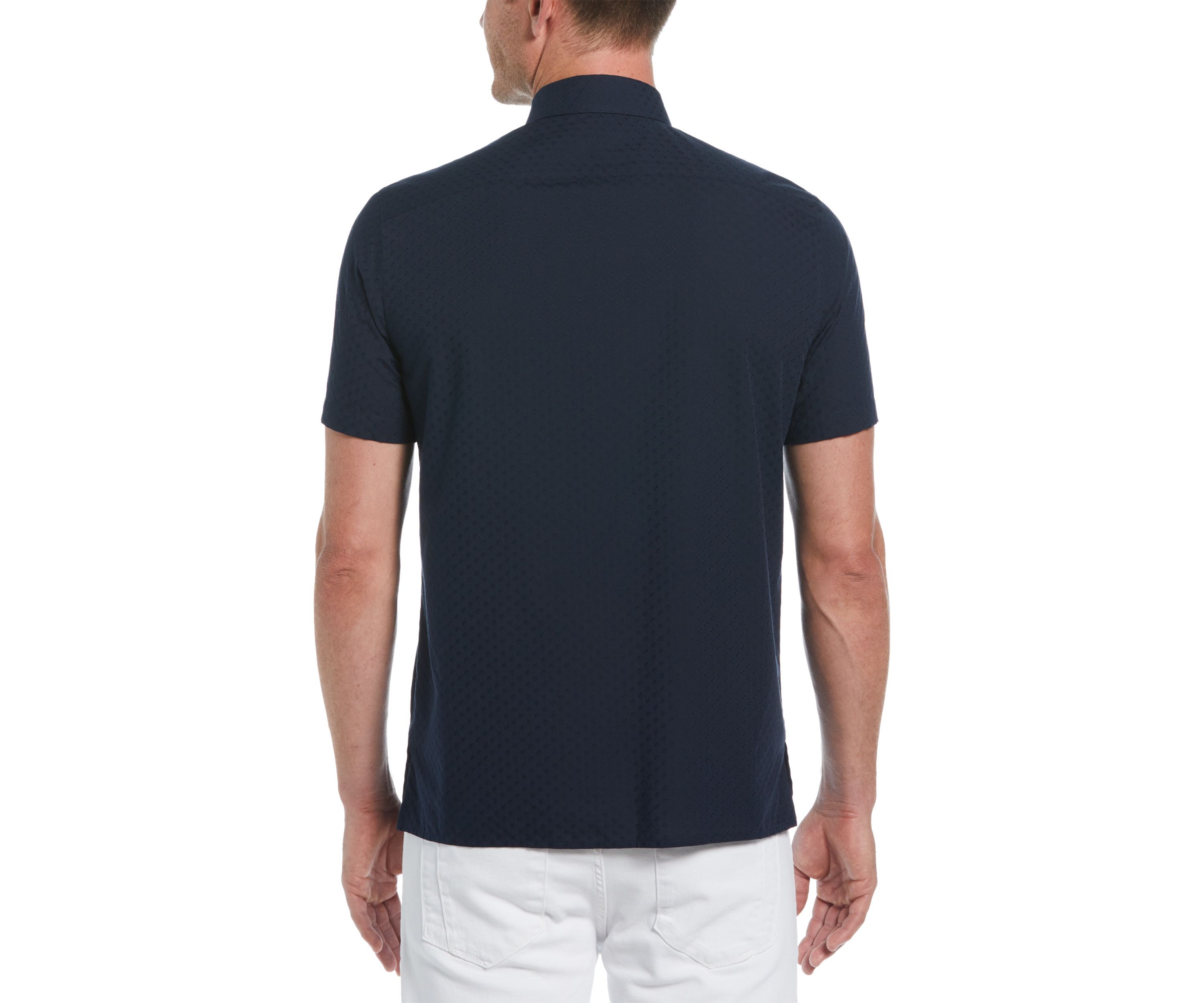 Mens Solid Dobby Shirt