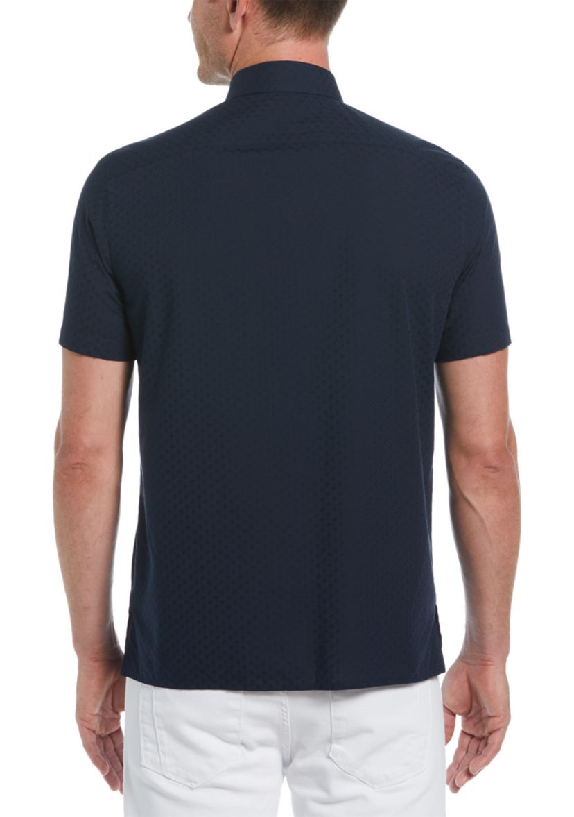 Mens Solid Dobby Shirt