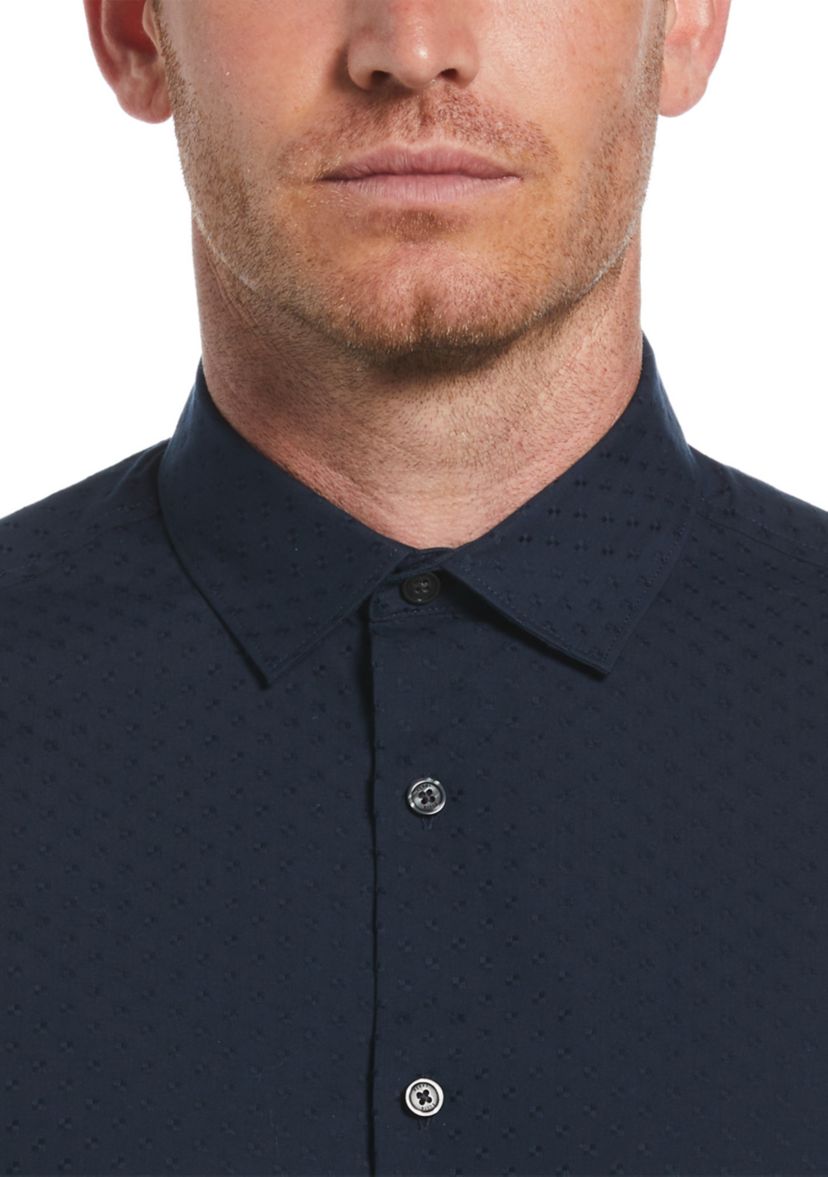 Mens Solid Dobby Shirt