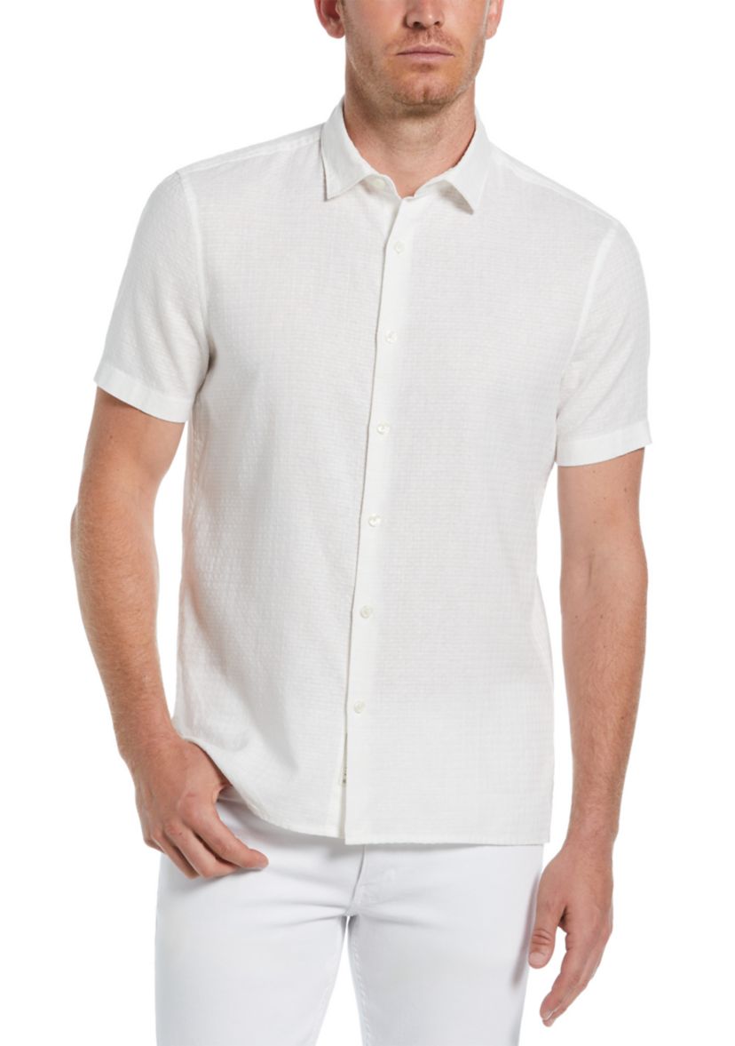Mens Untucked Dobby Shirt