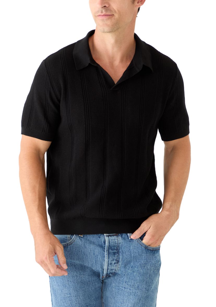 Perry Ellis® Men's Short Sleeve Johnny Collar Sweater | Belk